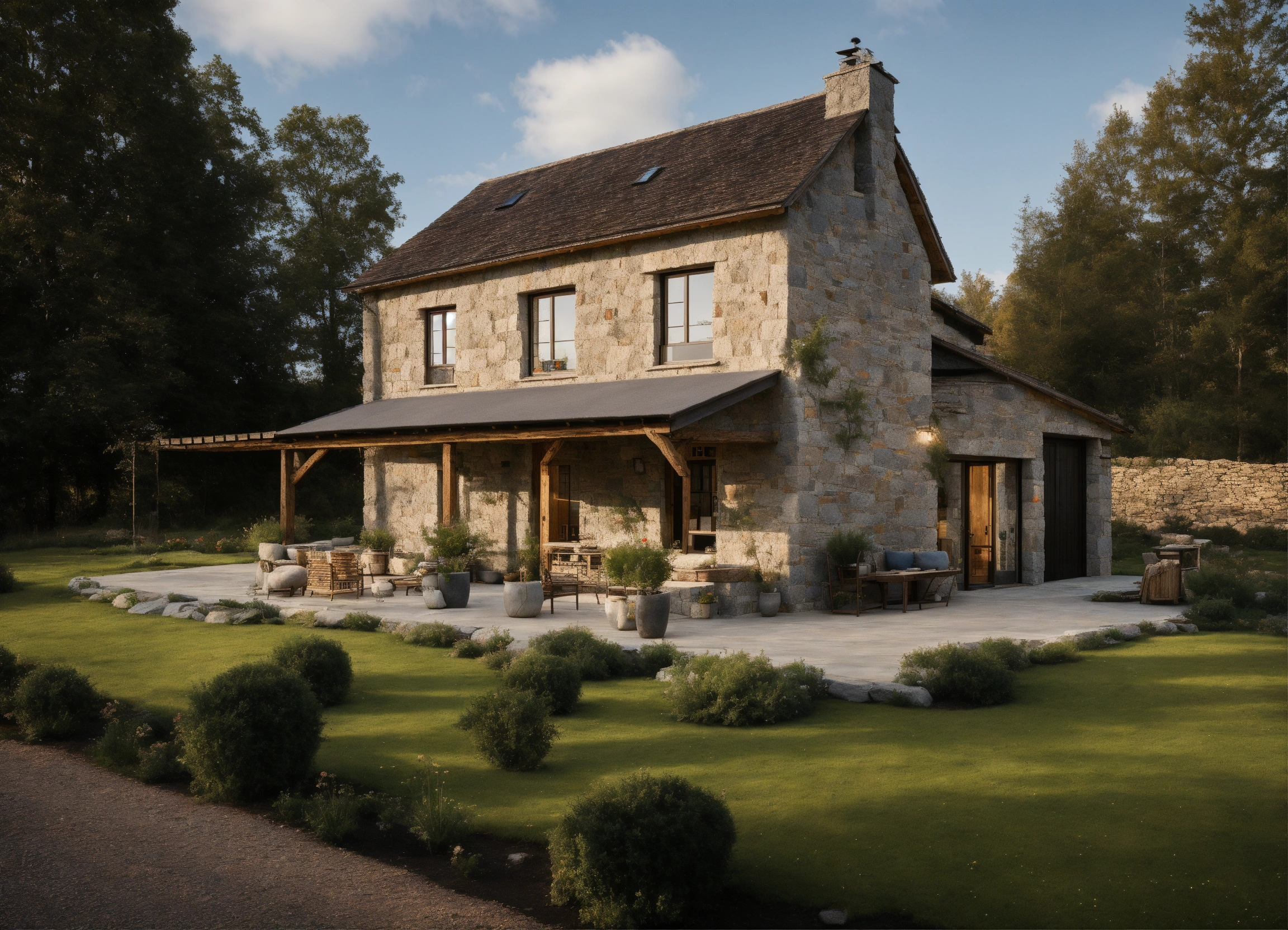 Lexica - A modest rustic farmhouse on the ground floor with stone and ...