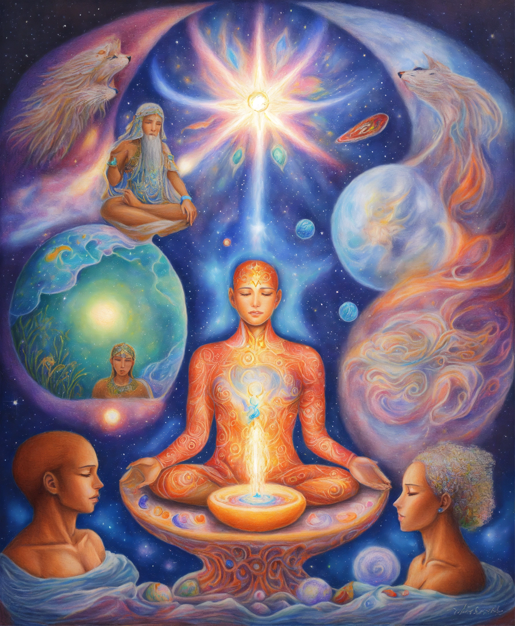 Lexica - Colored pencil drawing of spiritual cleansing treatment ...
