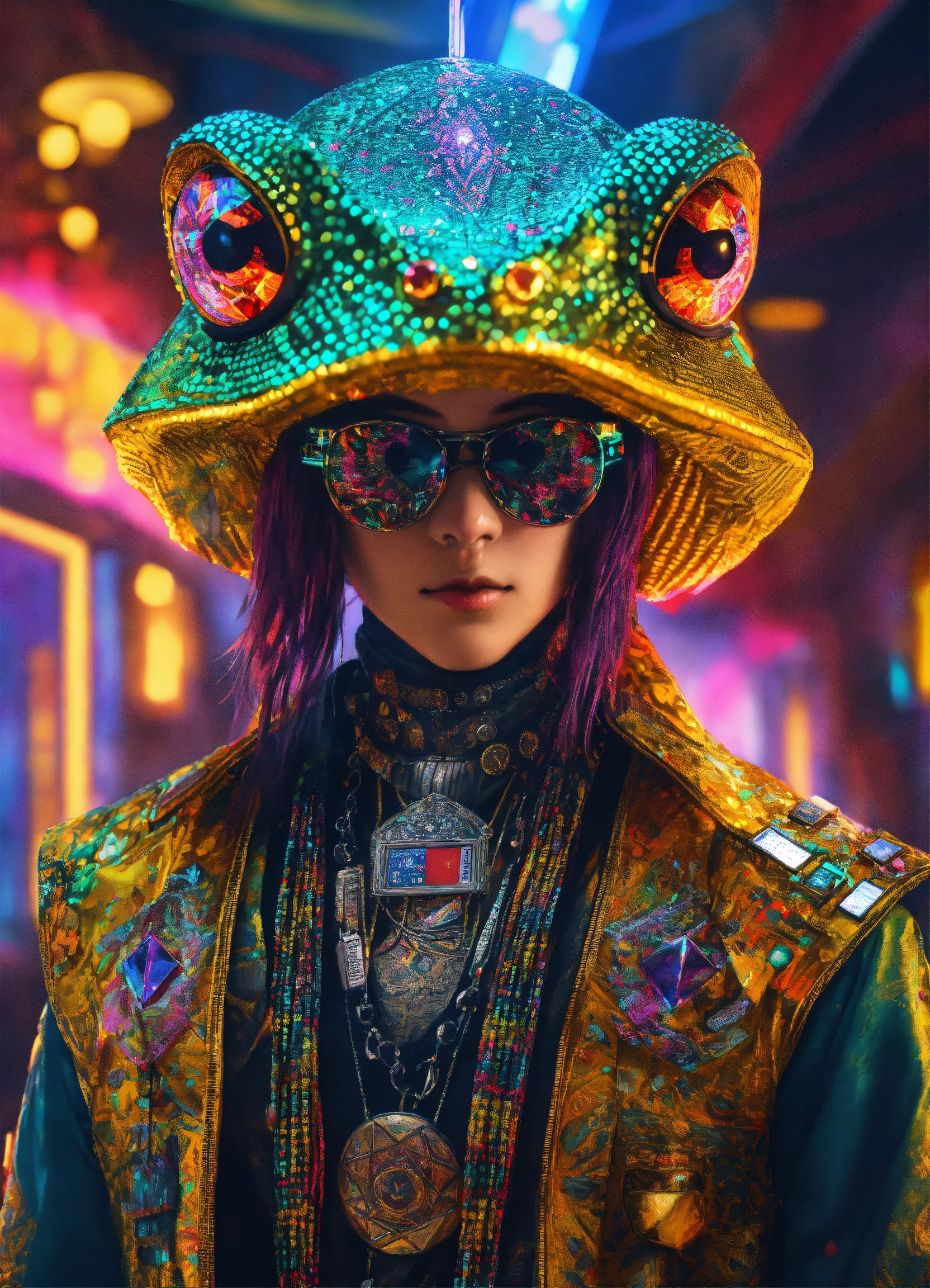 Lexica - I’m Photorealistic portrait of A diamond TOAD occult ...