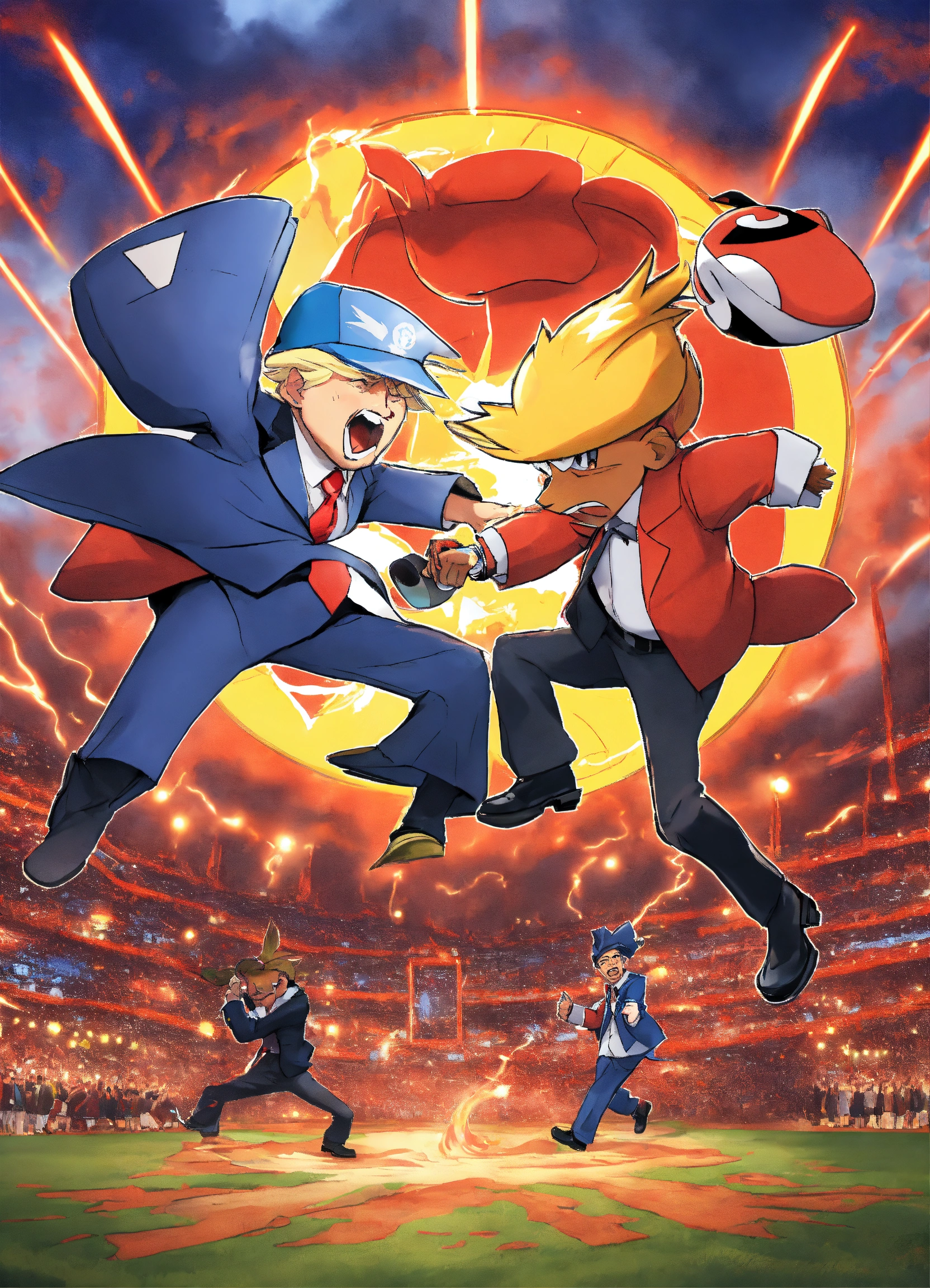 Lexica - Trump vs obama as pokeman IN A BATTLE IN A POKEMON BATTLE with ...