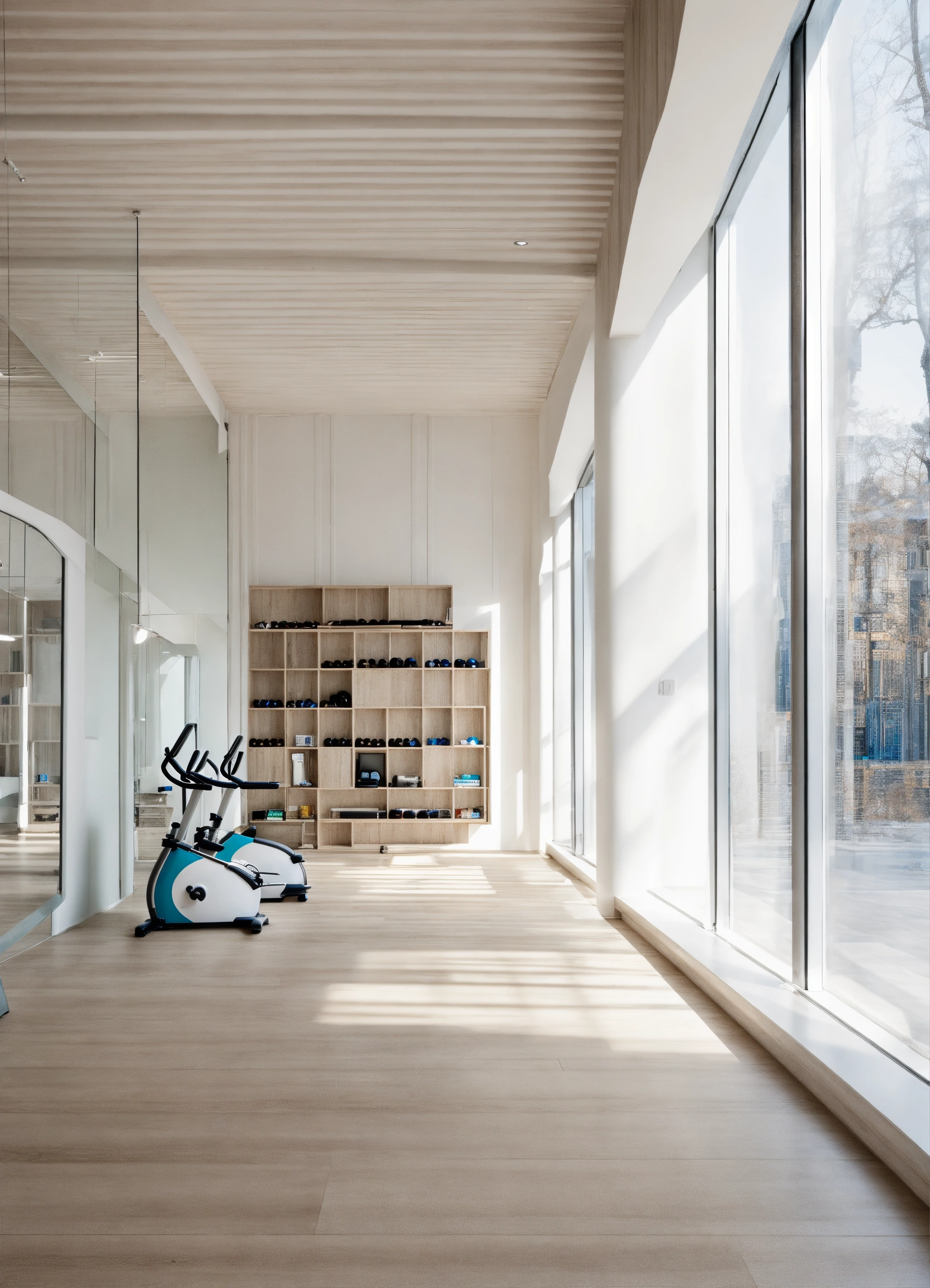 Lexica - White fitness interior