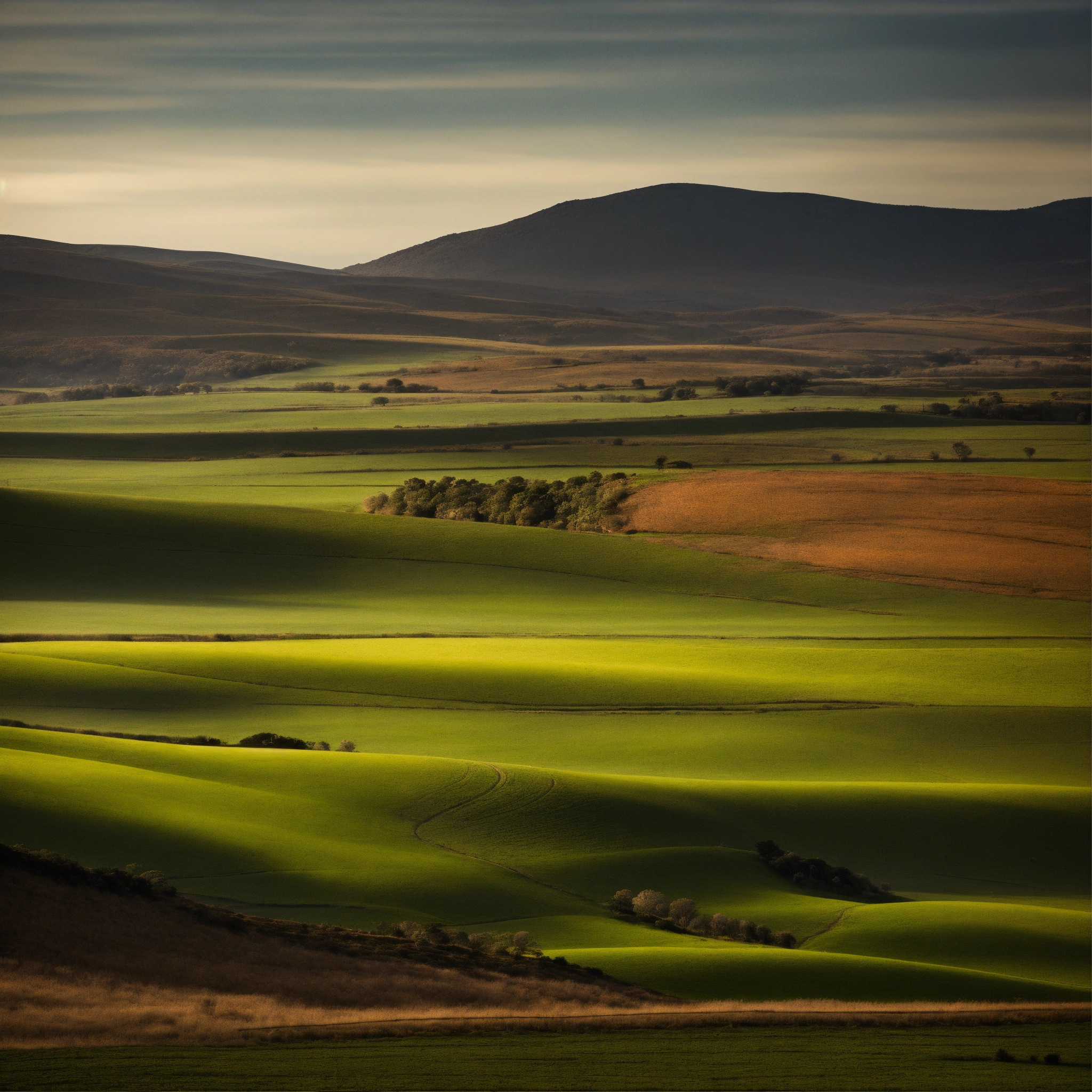 Lexica - High-resolution photograph of a landscape against a minimalist ...