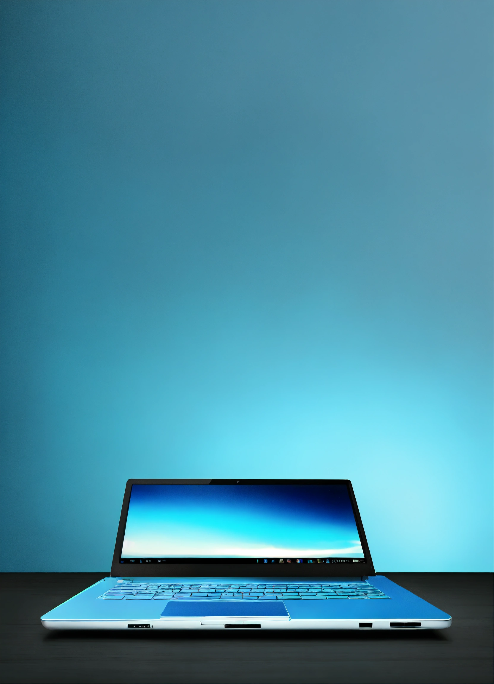 Lexica - Background laptop light blue, black