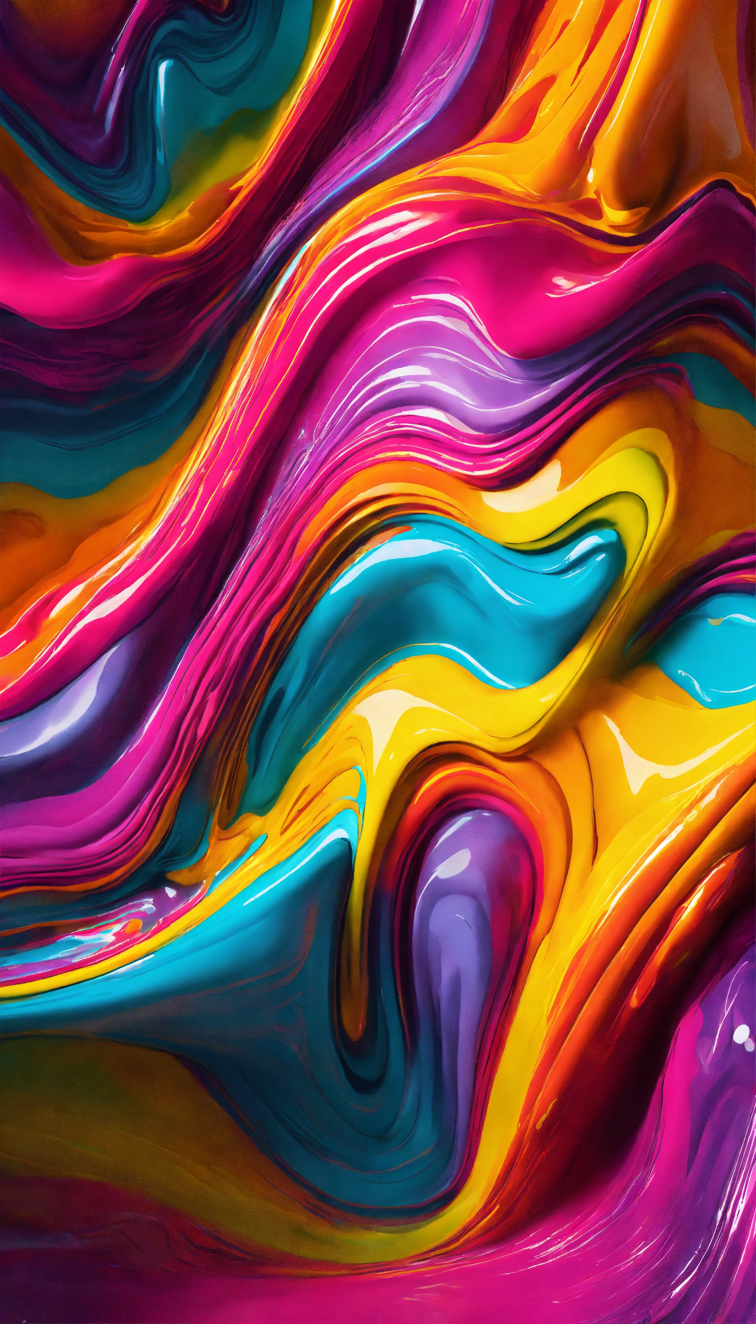 Lexica - 3d designs drippy colour splash fluracent colours