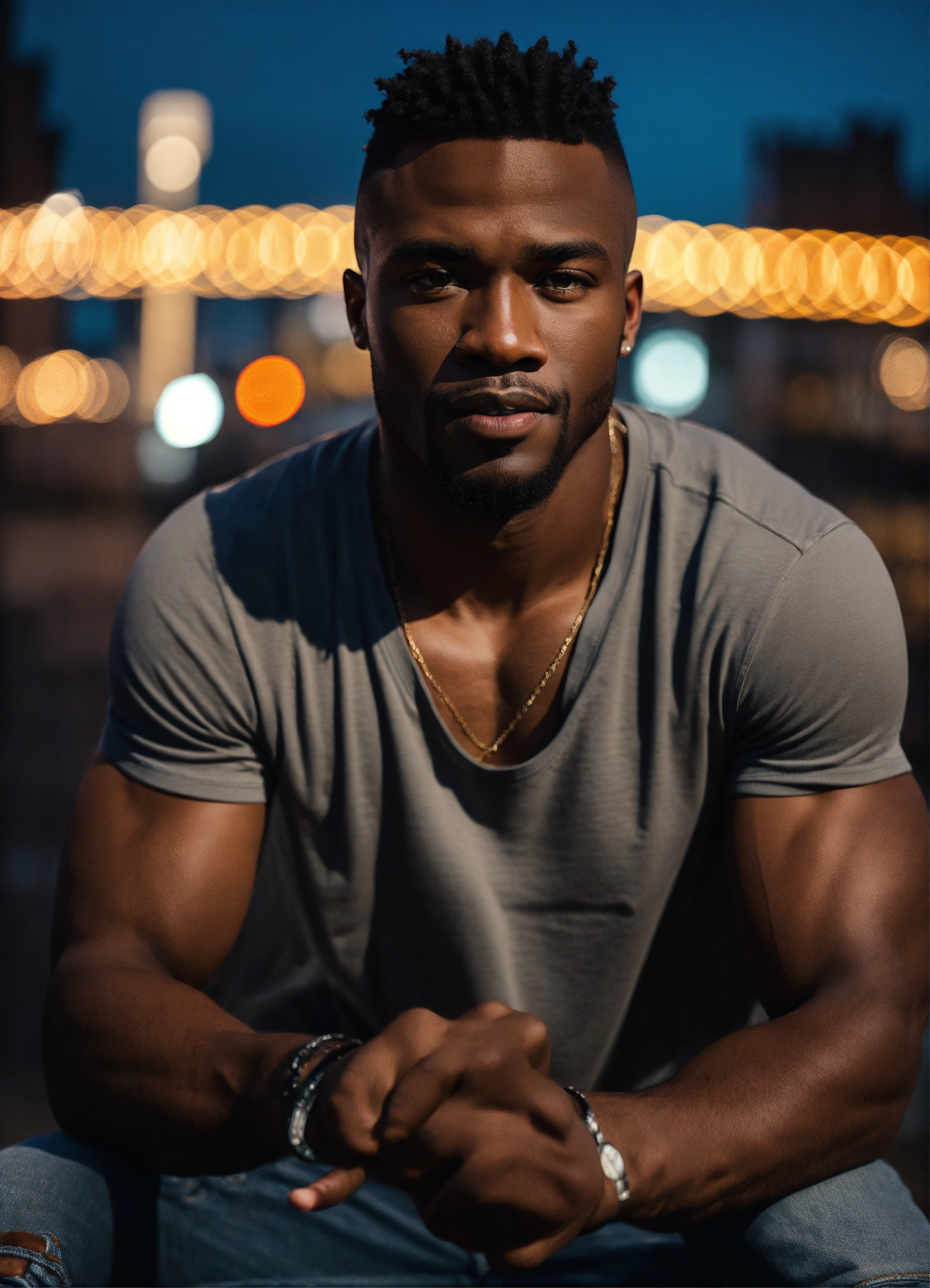 Lexica - A strong black man , a young athletic man with piercing brown ...
