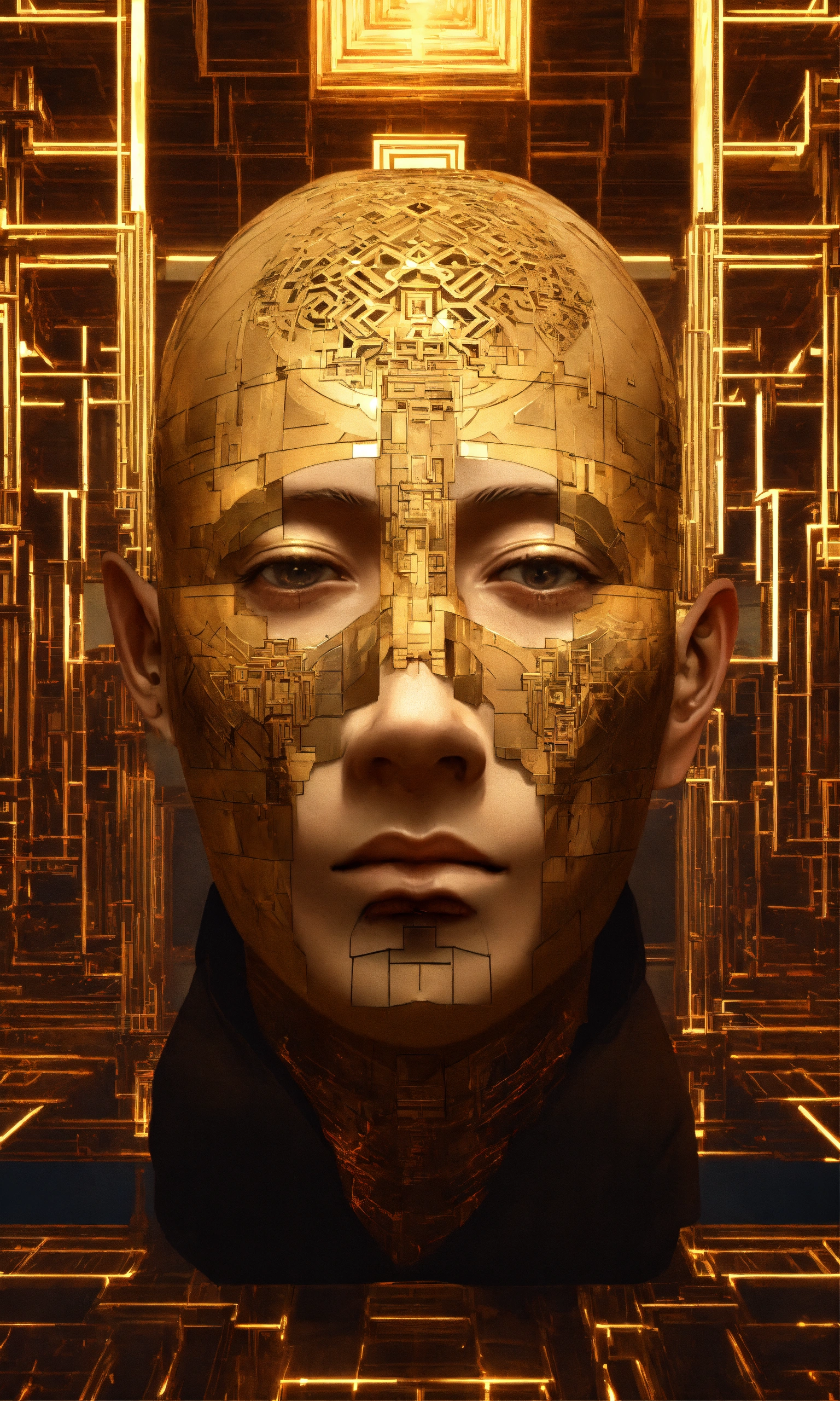 Lexica - Face Taoist christian monk tesseract hypercube fractal monk ...