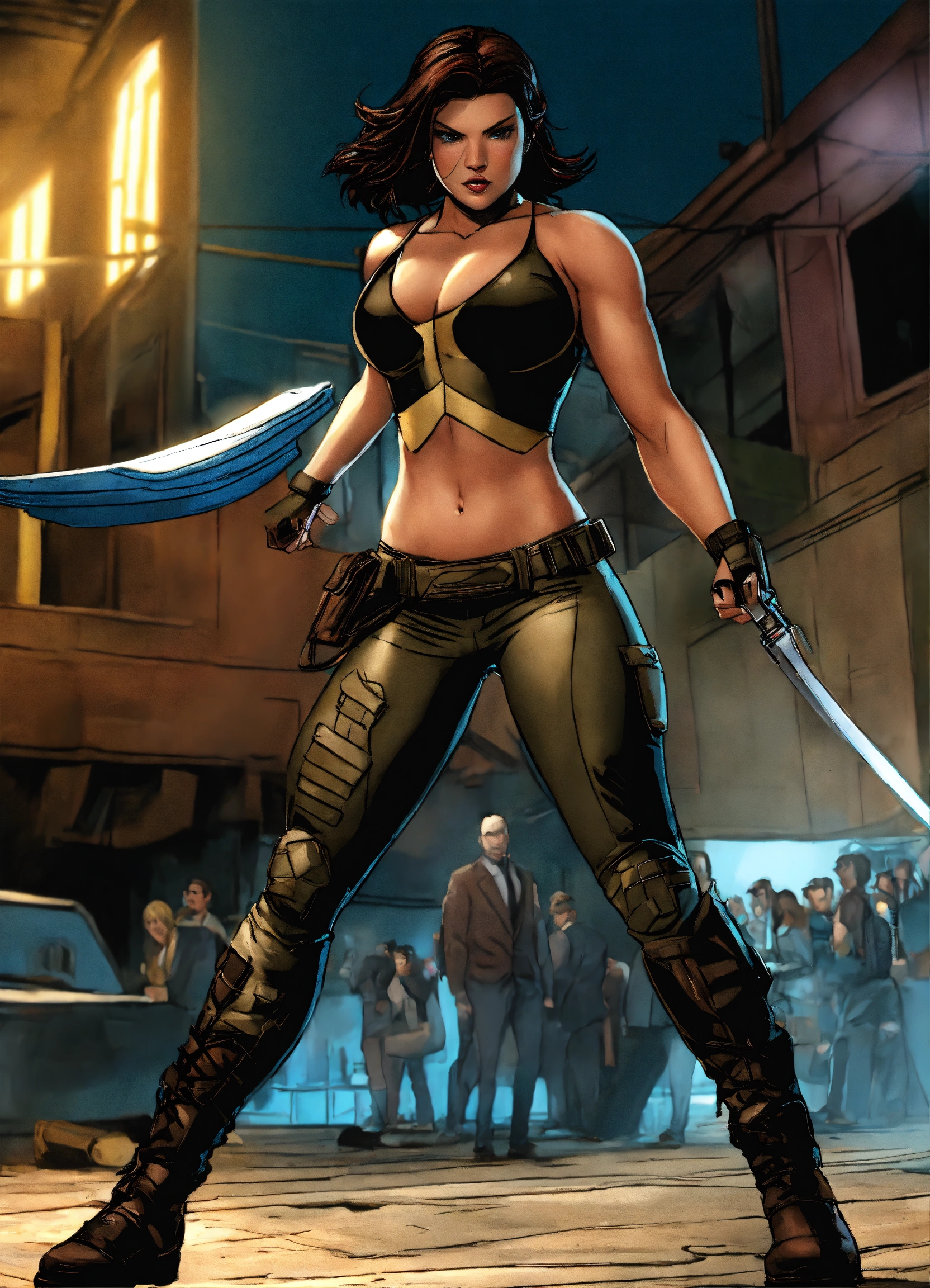 Lexica - Marvel angel dust gina carano animated in action without words or  logos