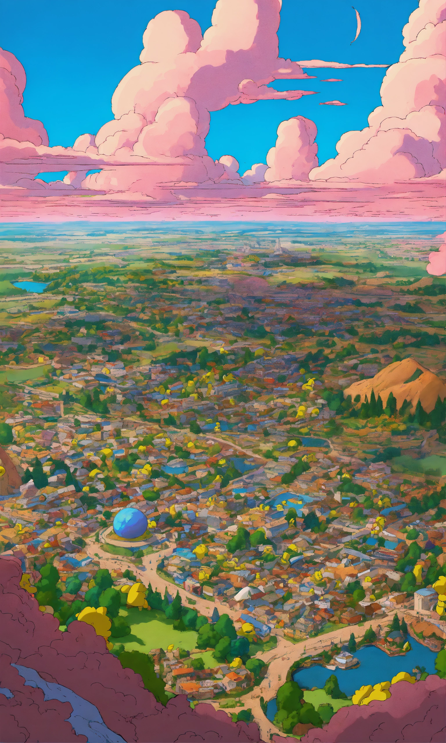 Lexica - The simpsons looking at the Earth, hyper realiste