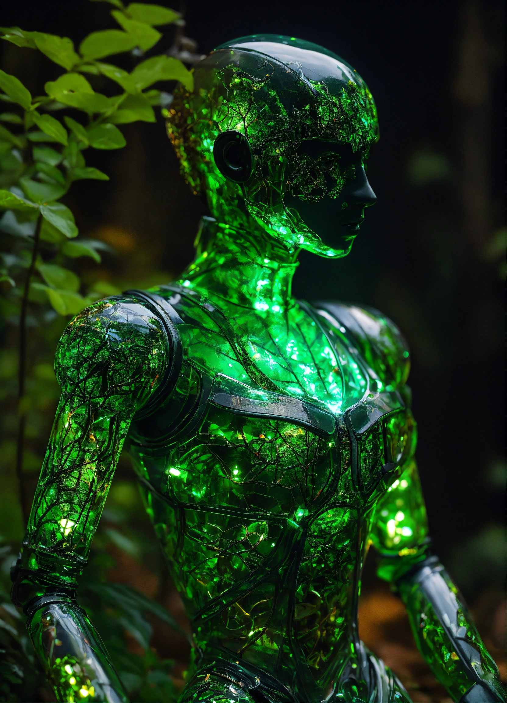 Lexica - Capture a highly detailed upper-body photo of a transparent ...