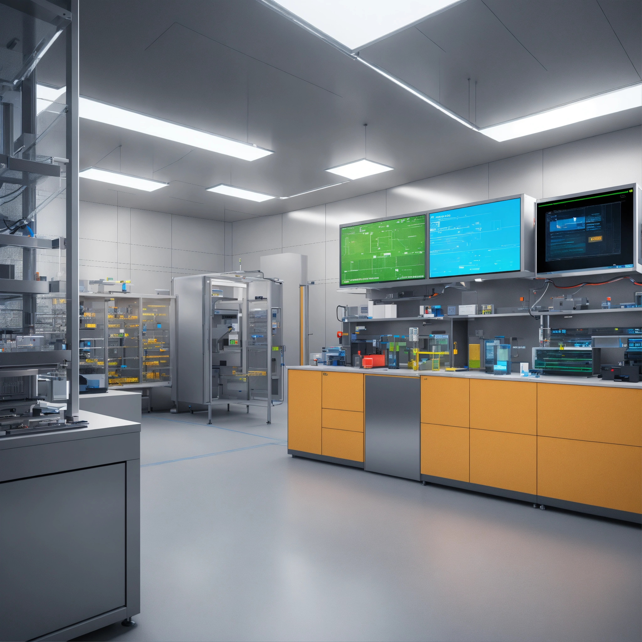 Lexica - Photorealistic visualization of an advanced laboratory setting ...
