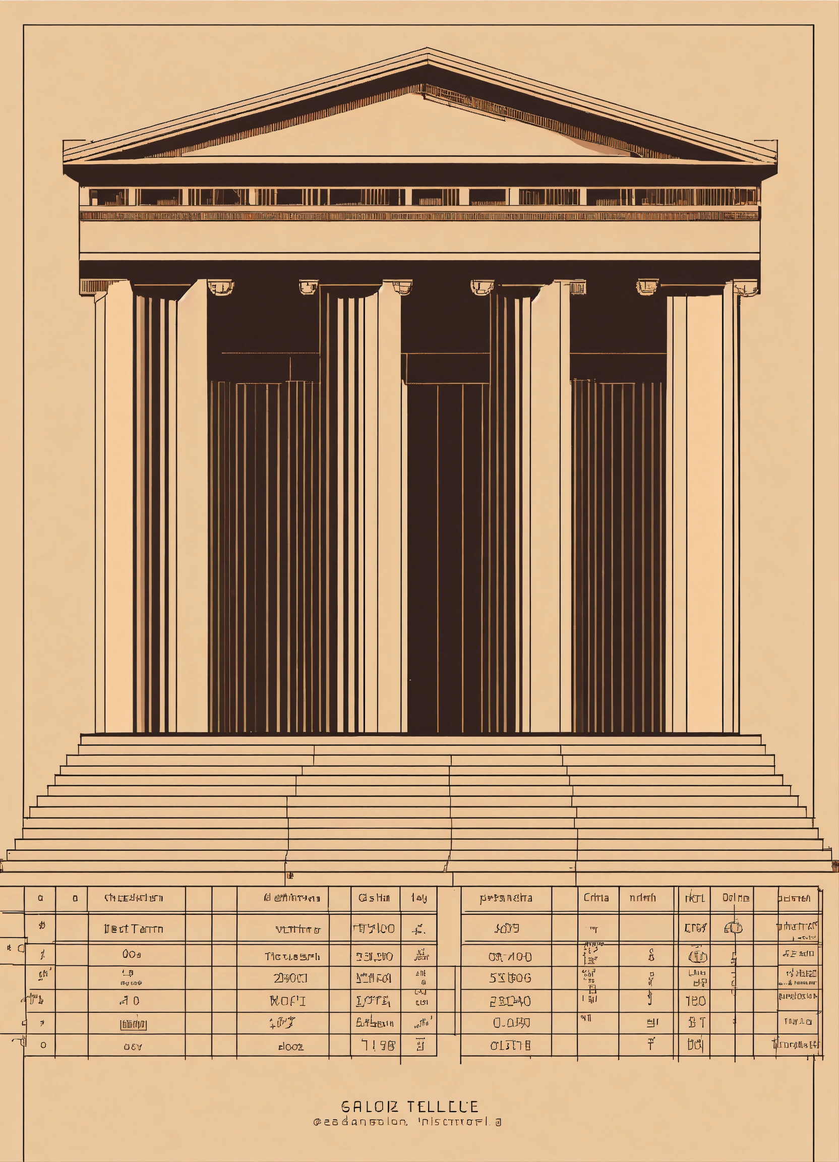 Lexica - Data and technology Greek temple with graphs and historgrams ...