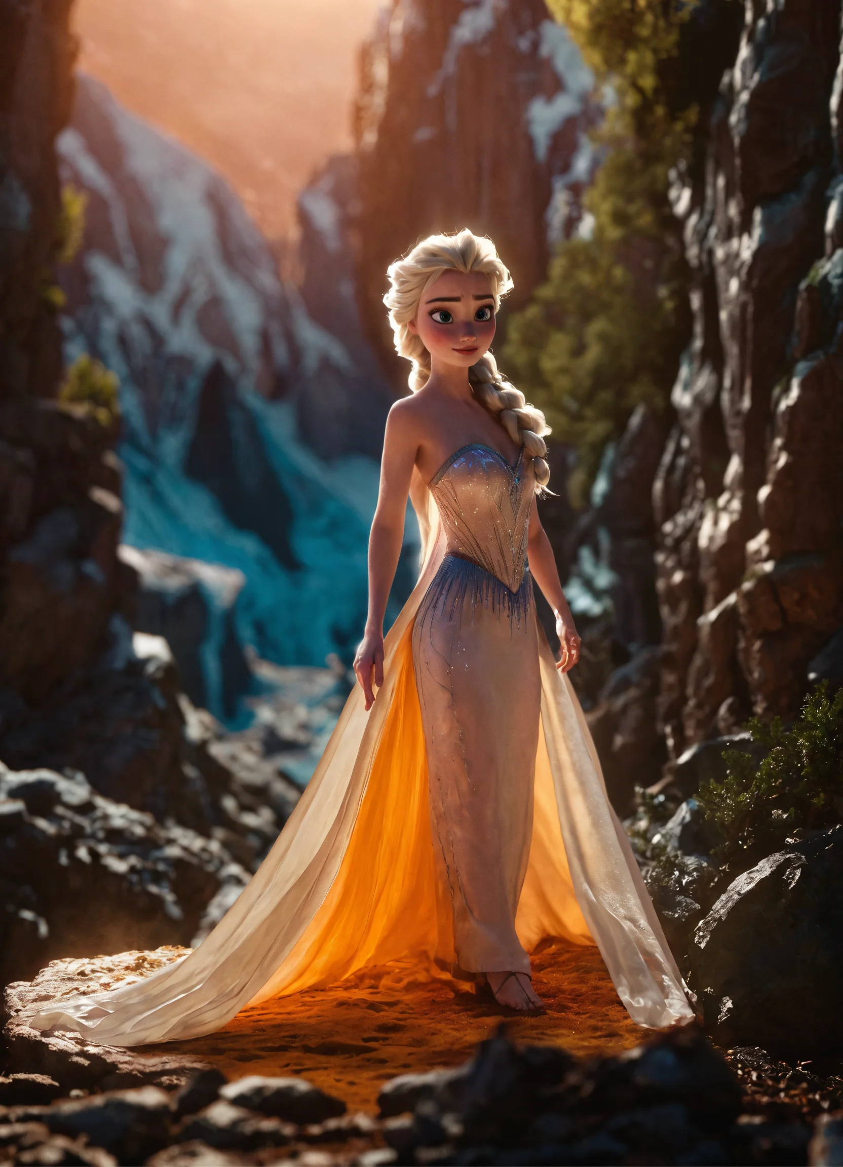 Lexica - Stunning real Elsa, 8k photo, in action, cinematic
