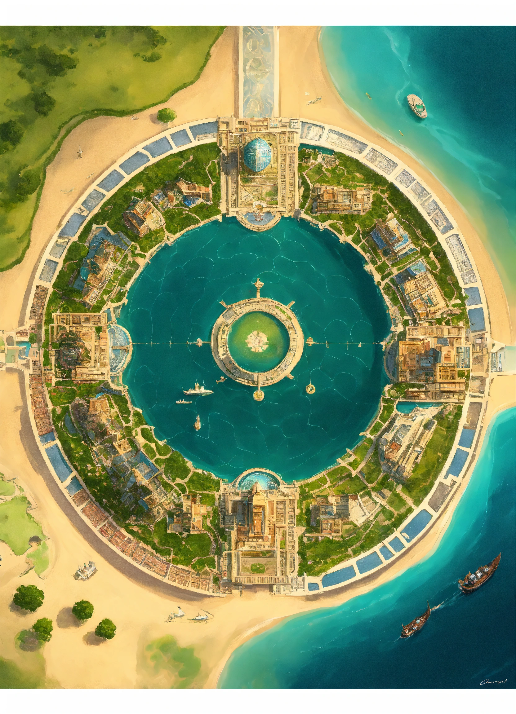 Lexica - Capital city surrounded by a large ring of water. . the ring ...