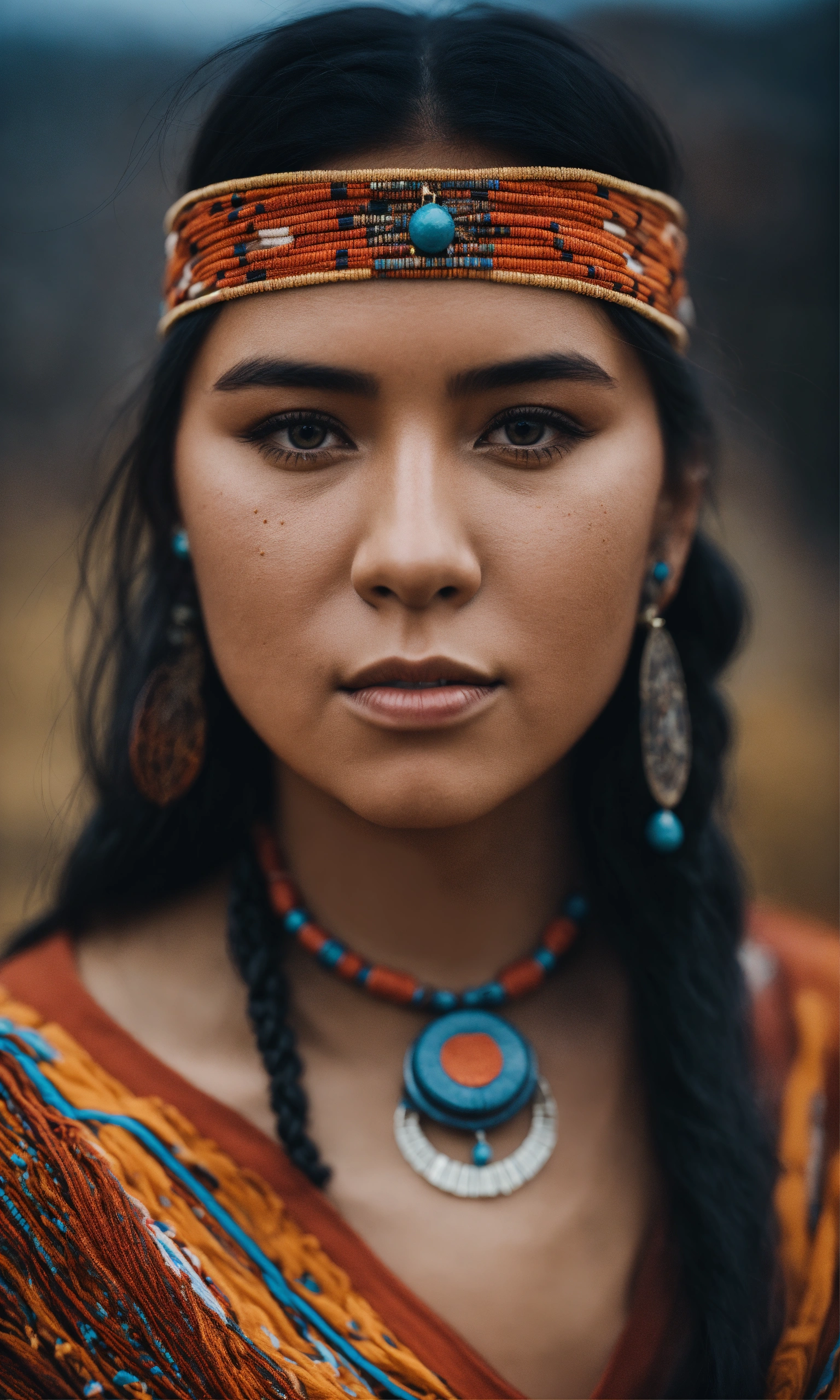 Lexica Cinematic Image Of Indigenous Woman Of North America Seer