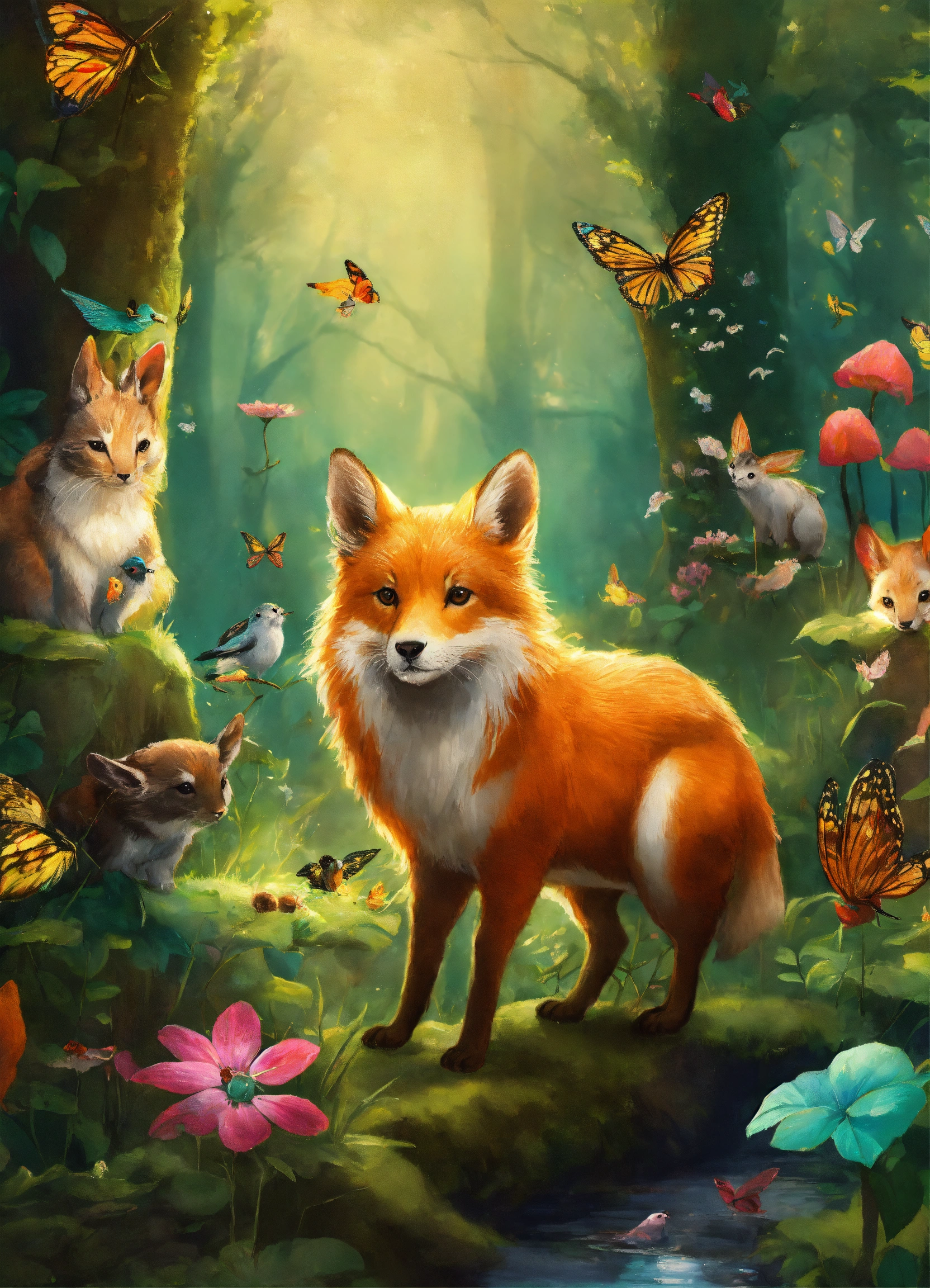 Lexica - Animals in a fairy forest