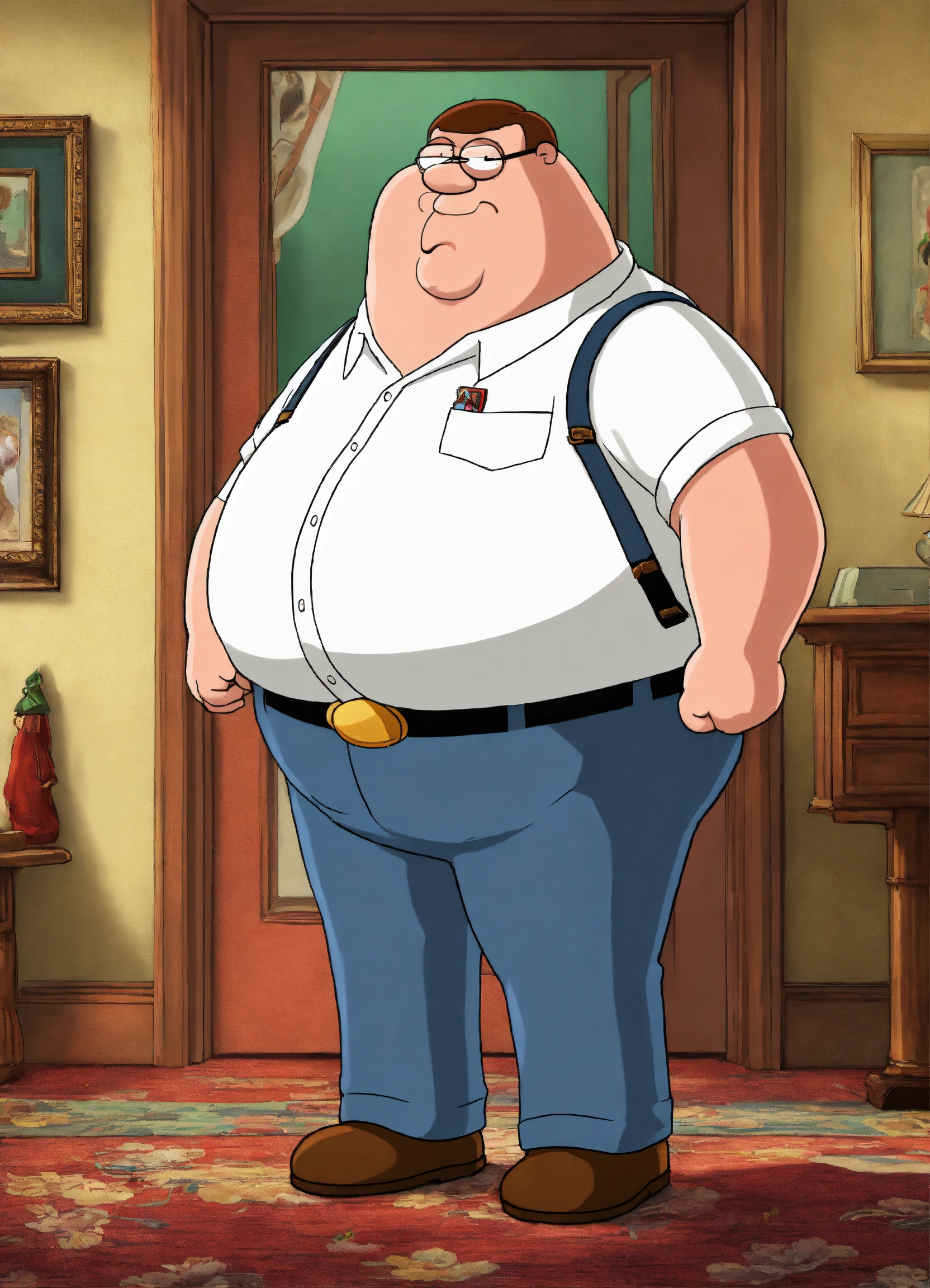 Lexica A Portrait Of Peter Griffin From Family Guy Looking At The 