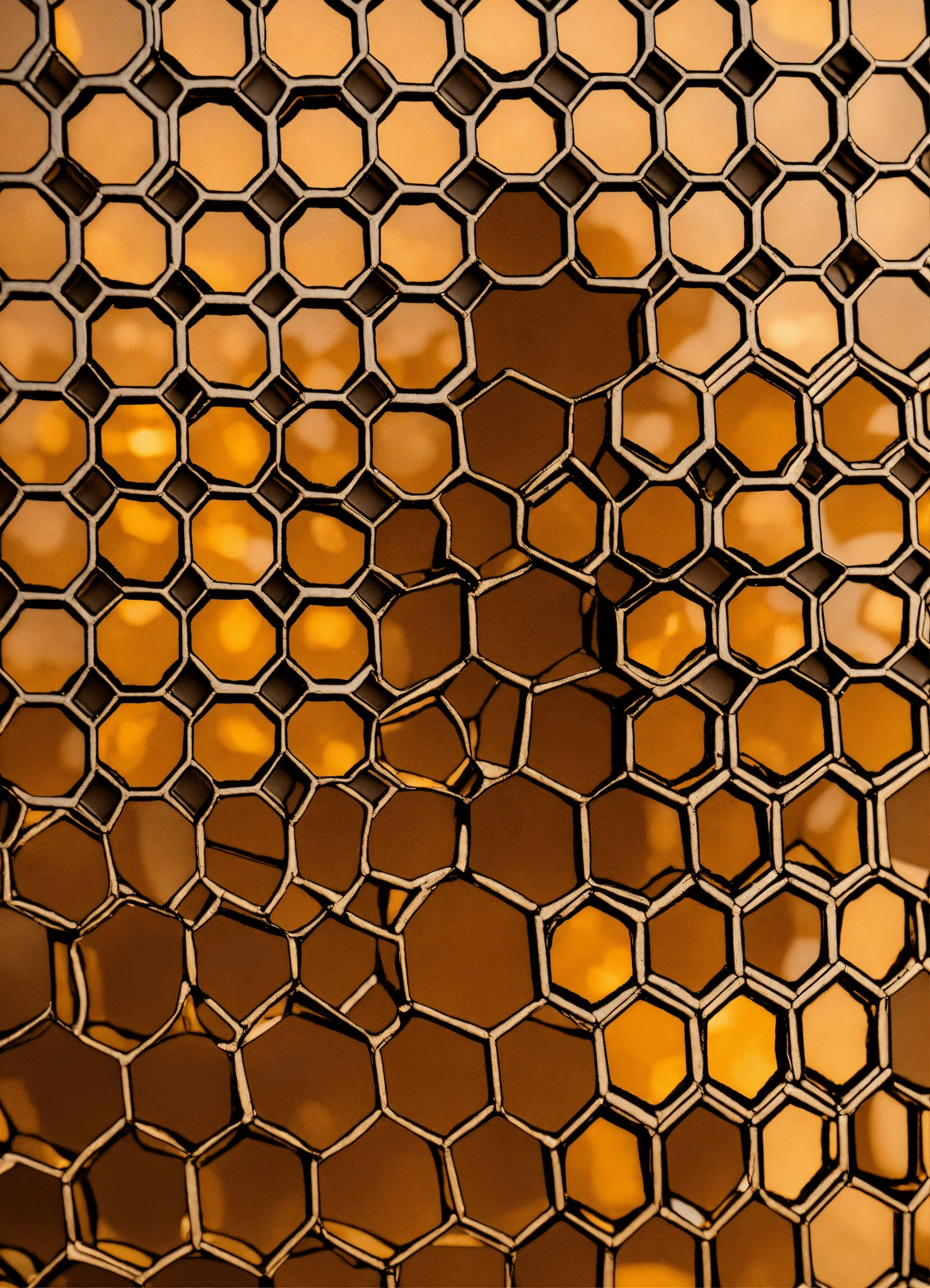 Lexica - Honeycomb pattern with wildflowers, luxury, clean, smooth ...