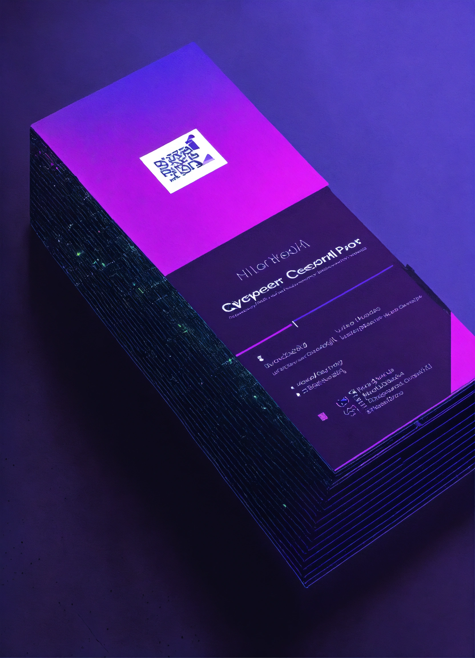 Lexica - The image of a business card for the expert in AI and neural ...