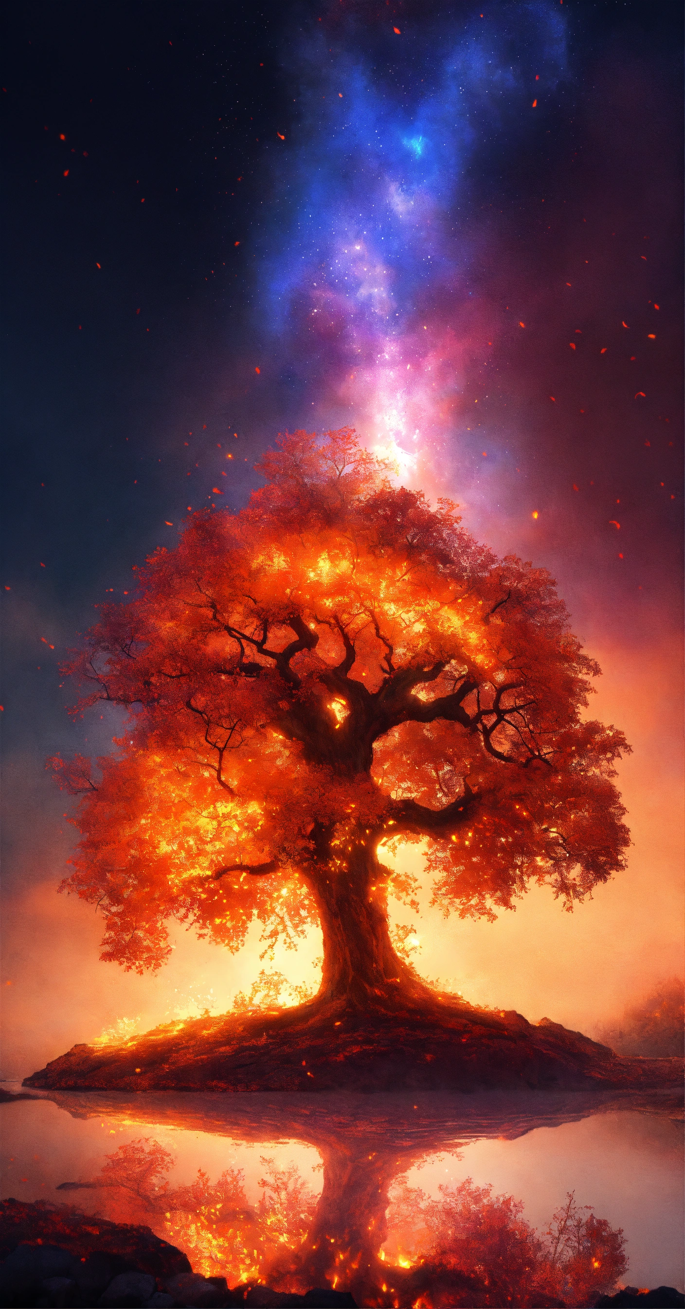Lexica - Magical tree on fire