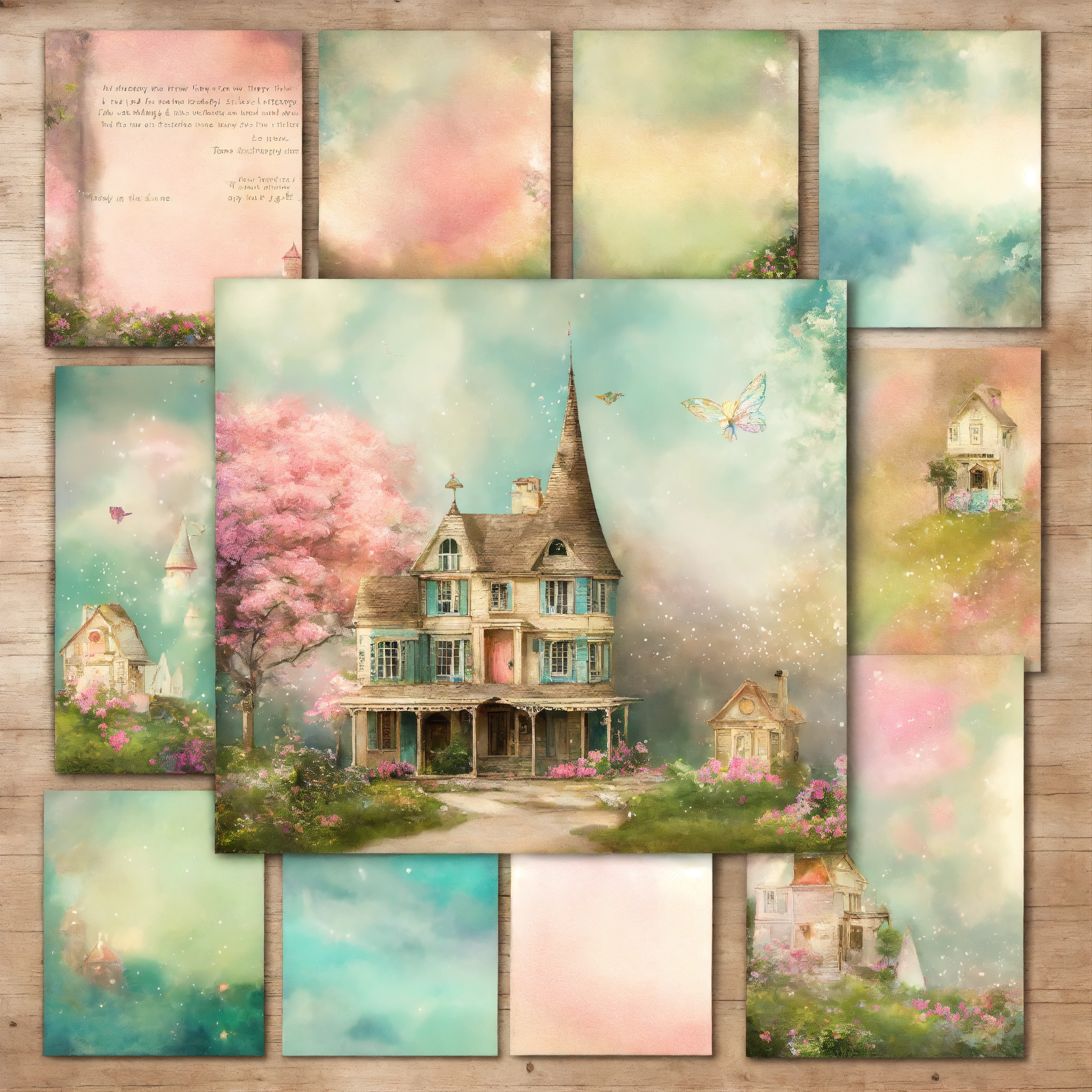 Lexica - Shabby chic dreamy mist pastel junk journals Fantasy Junk ...