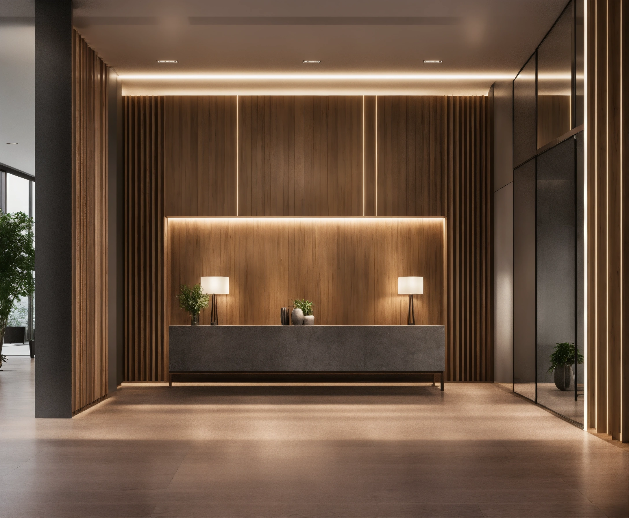 Lexica - Create a realistic image in front of a large and very wide ...