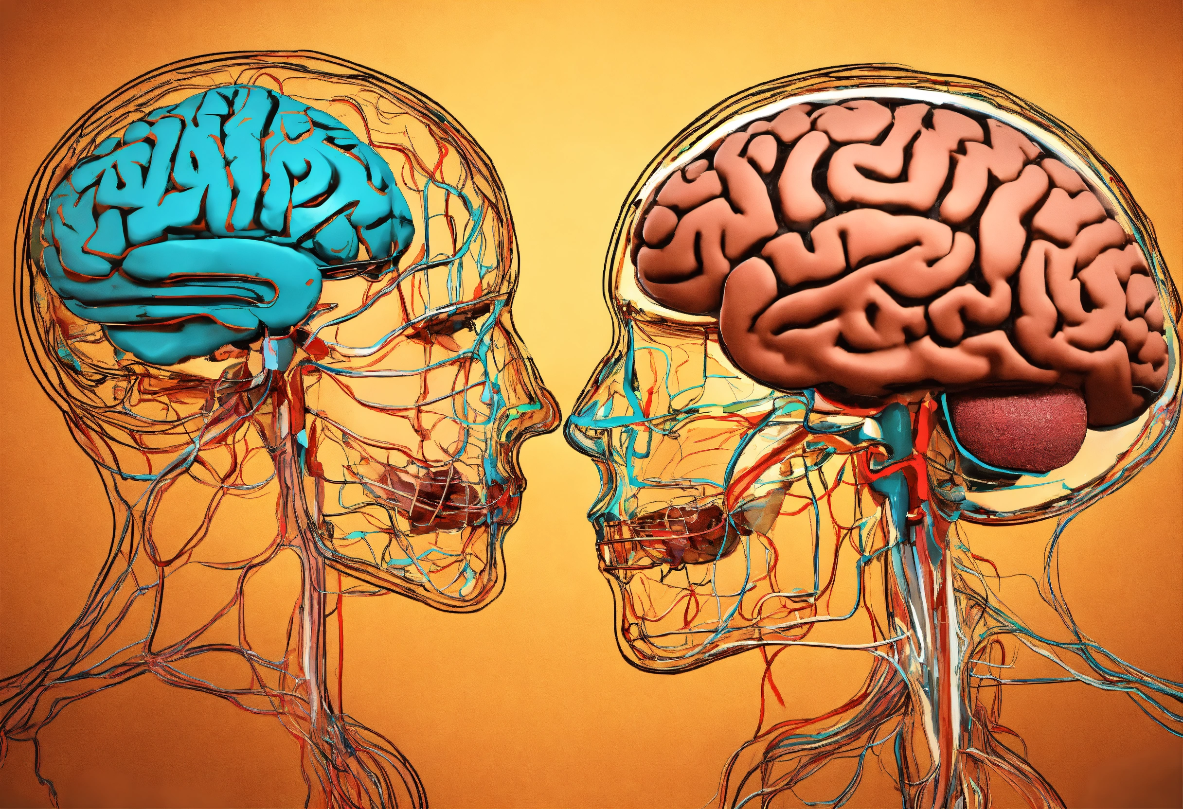 Lexica - 2 brain outlines, known as Conversing brain outlines ...