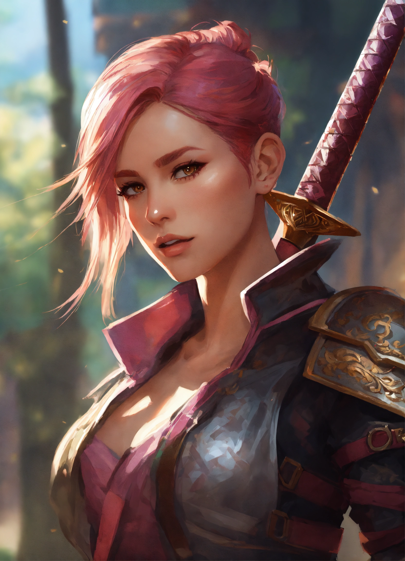 Lexica - Concept art, character design, swordswoman, lithe pale woman ...