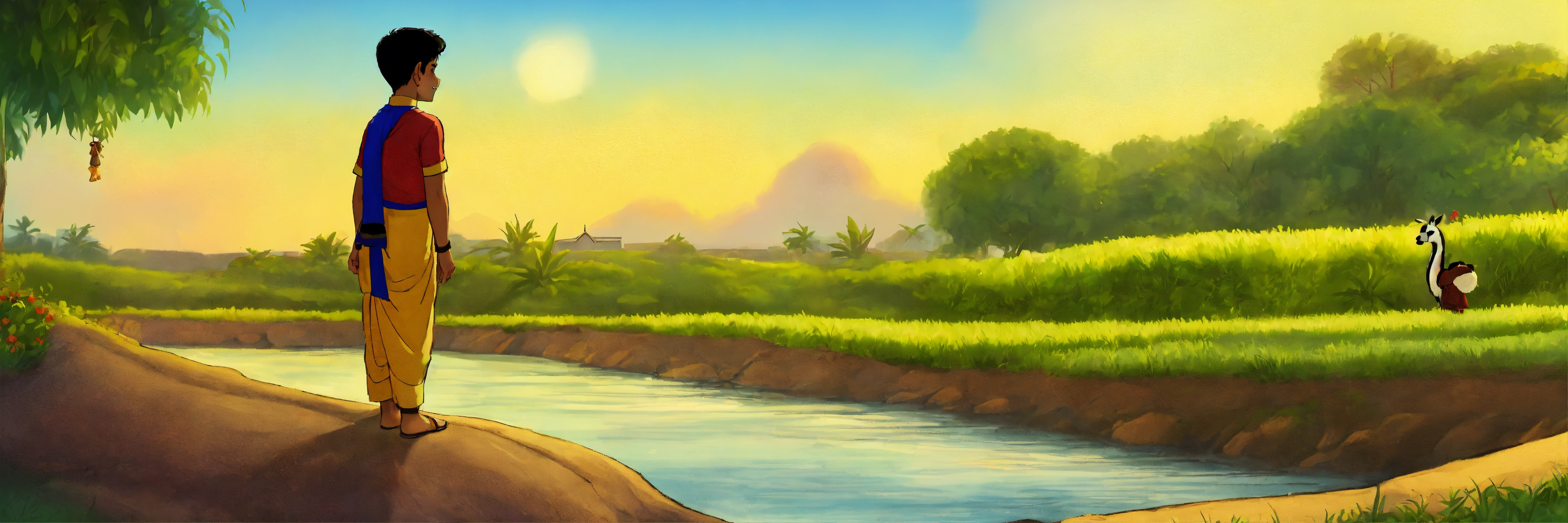 Lexica - Once upon a time, there was a small boy named Raju in a ...
