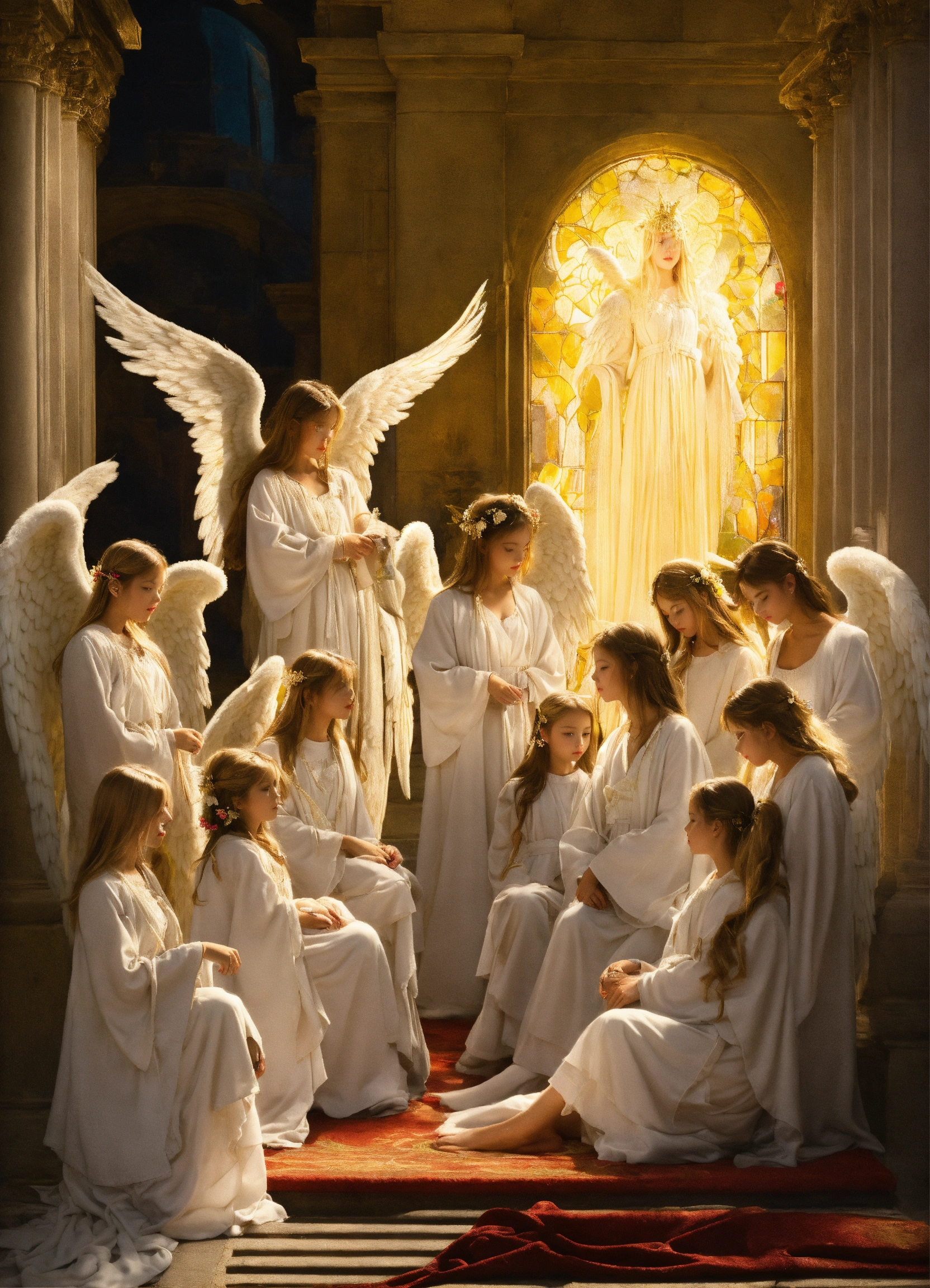 Lexica - Group with a lot of angels