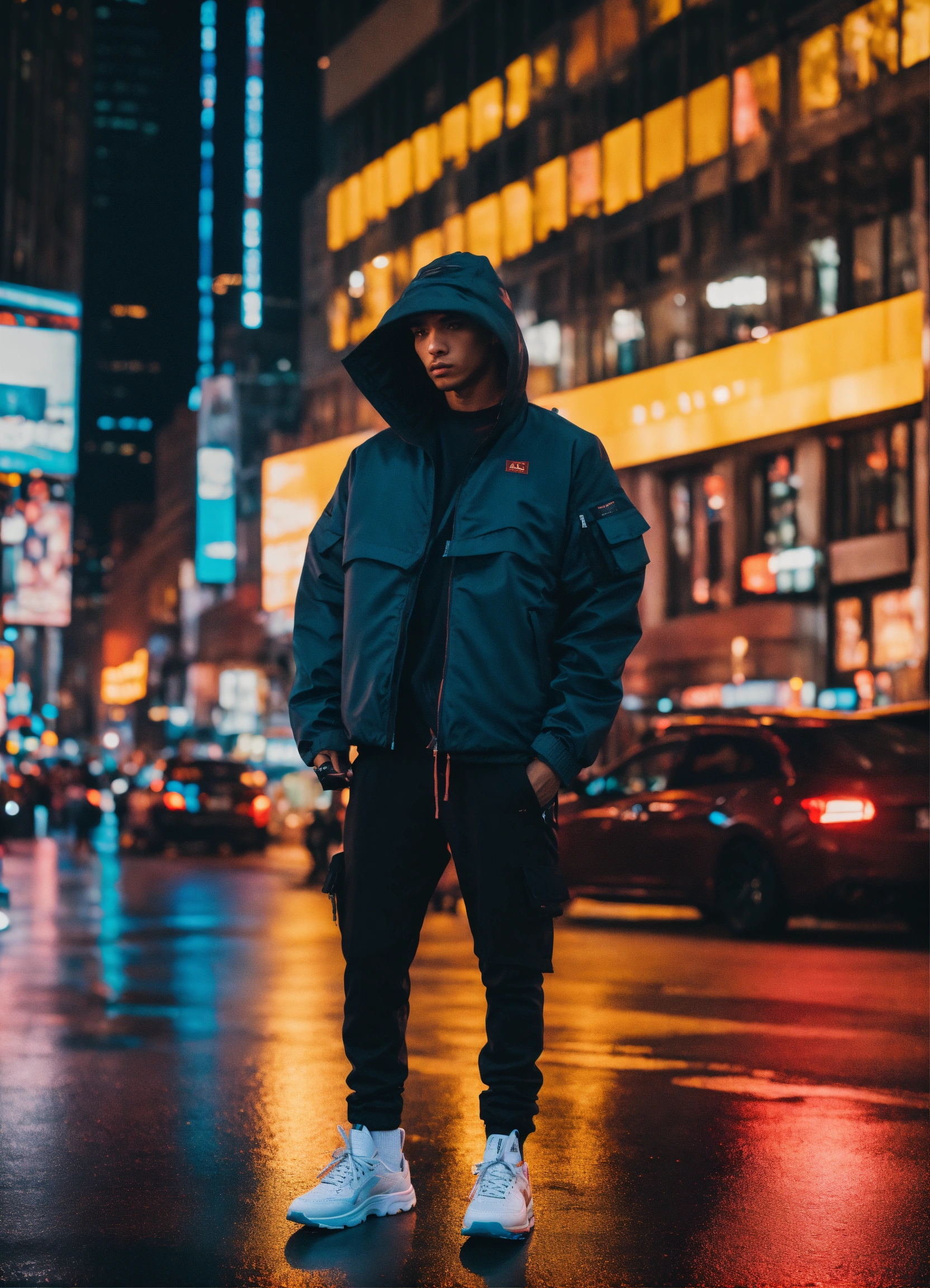 Lexica - Futuristic elite minimal KITH jacket streetwear, shot in NYC ...