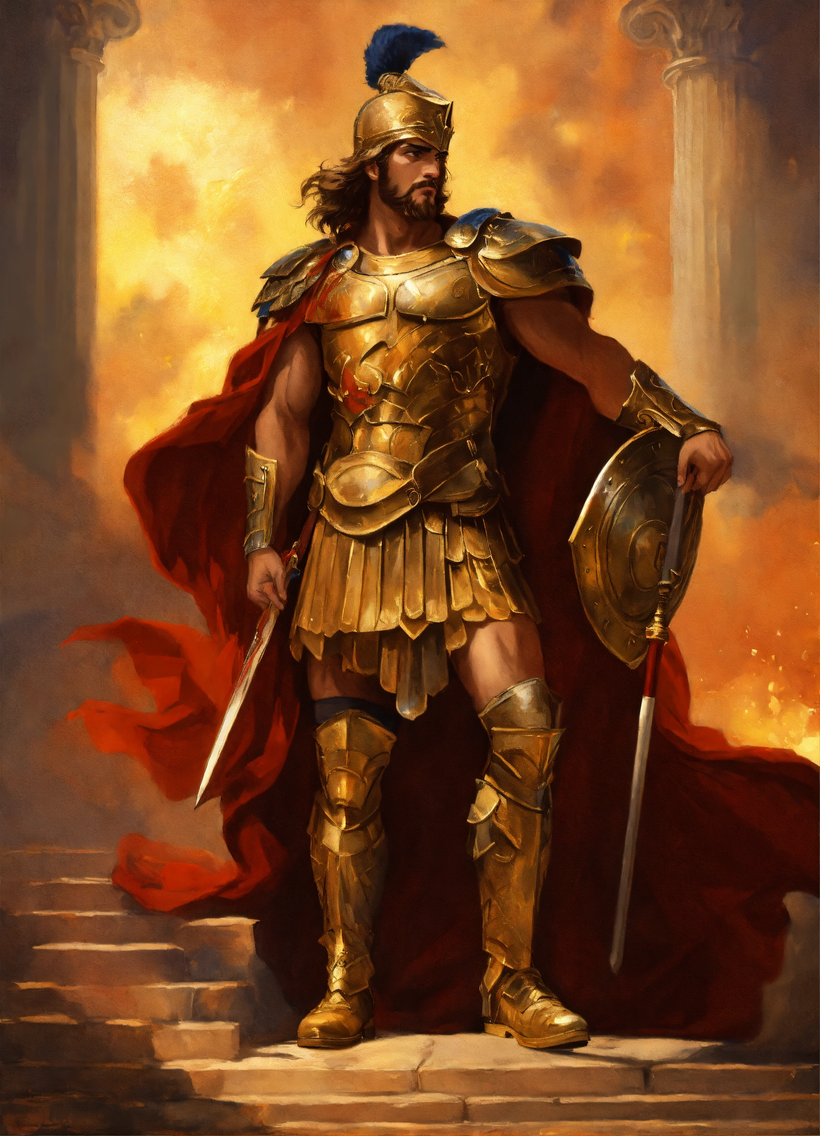 Lexica The greek god ares, acting like a coward, silly, impressionist