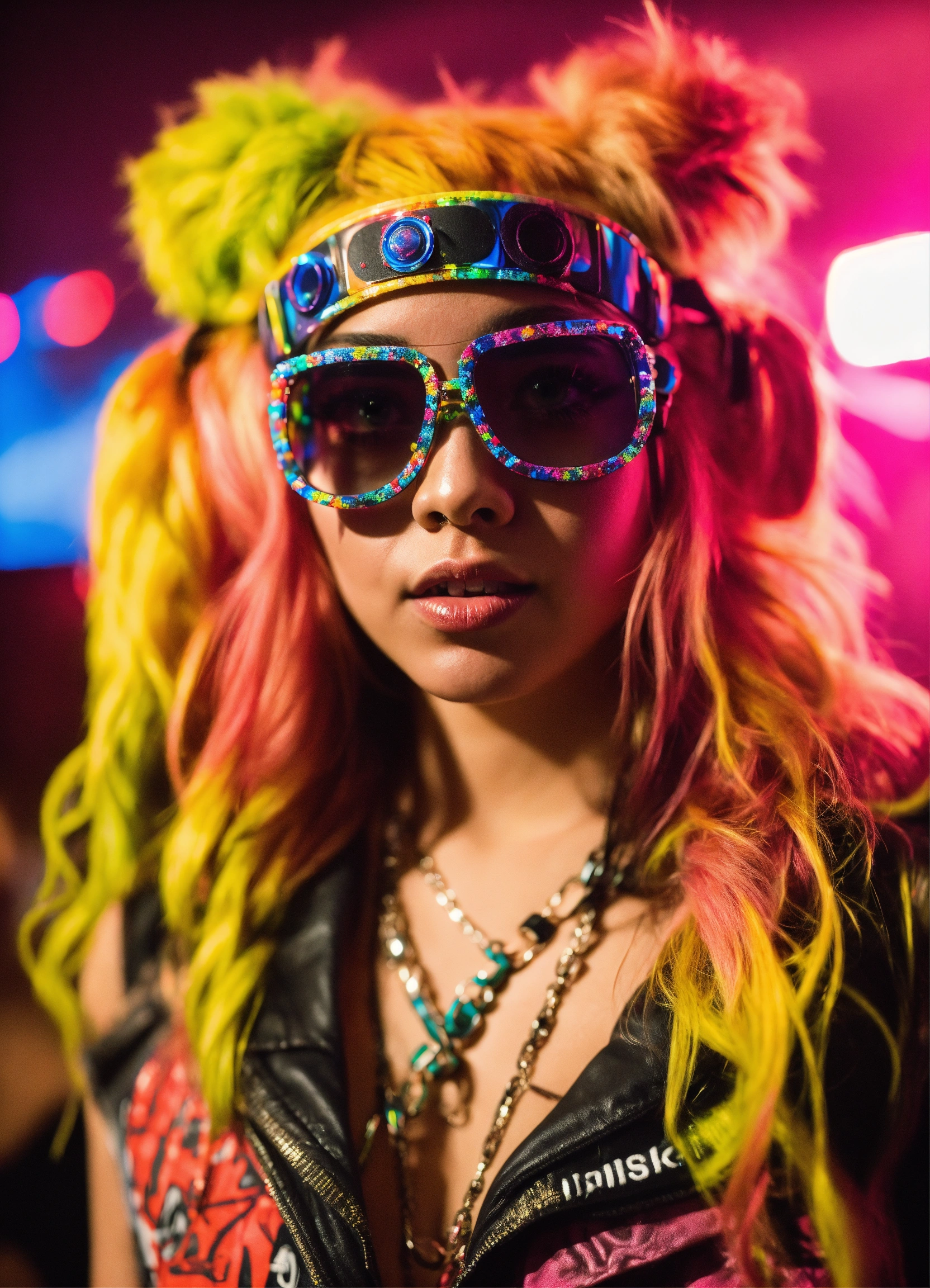 Lexica - Photo, real, a beautiful 28-year-old woman, raver, punk, asian ...