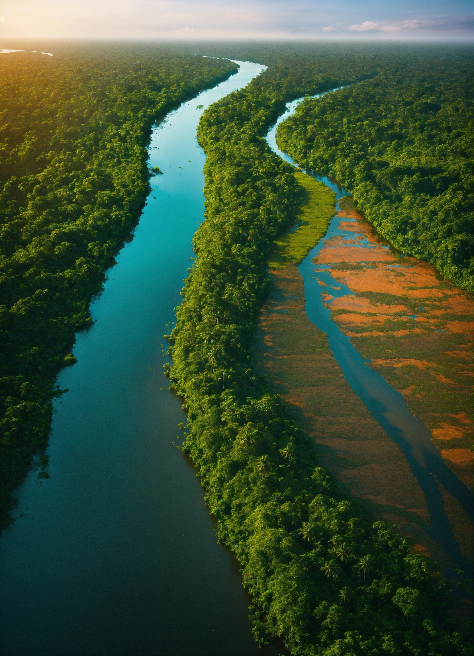 Lexica - Amazon river, 8k,