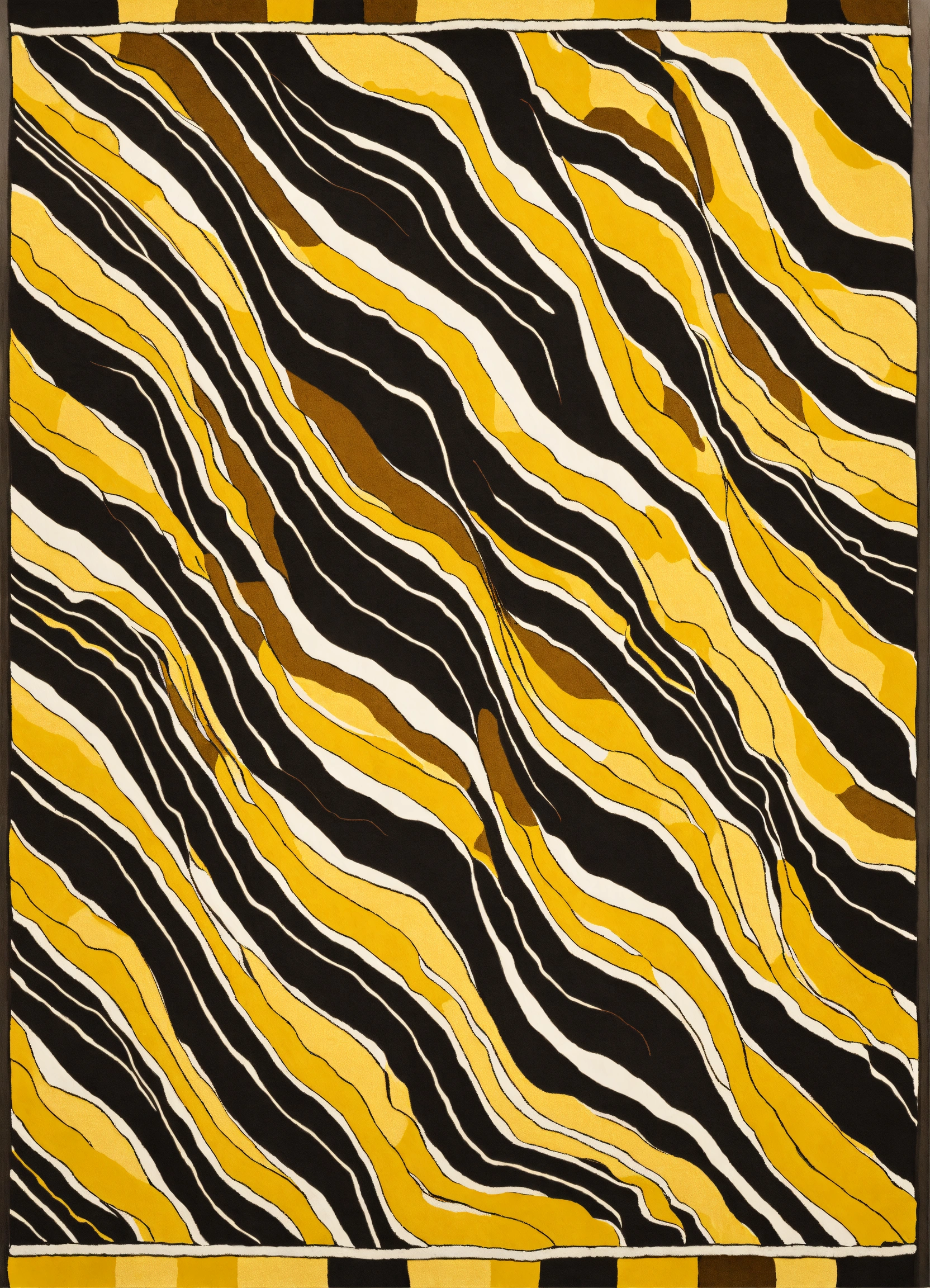Lexica - A rug with a repeated waves pattern inspired in Copacabana ...