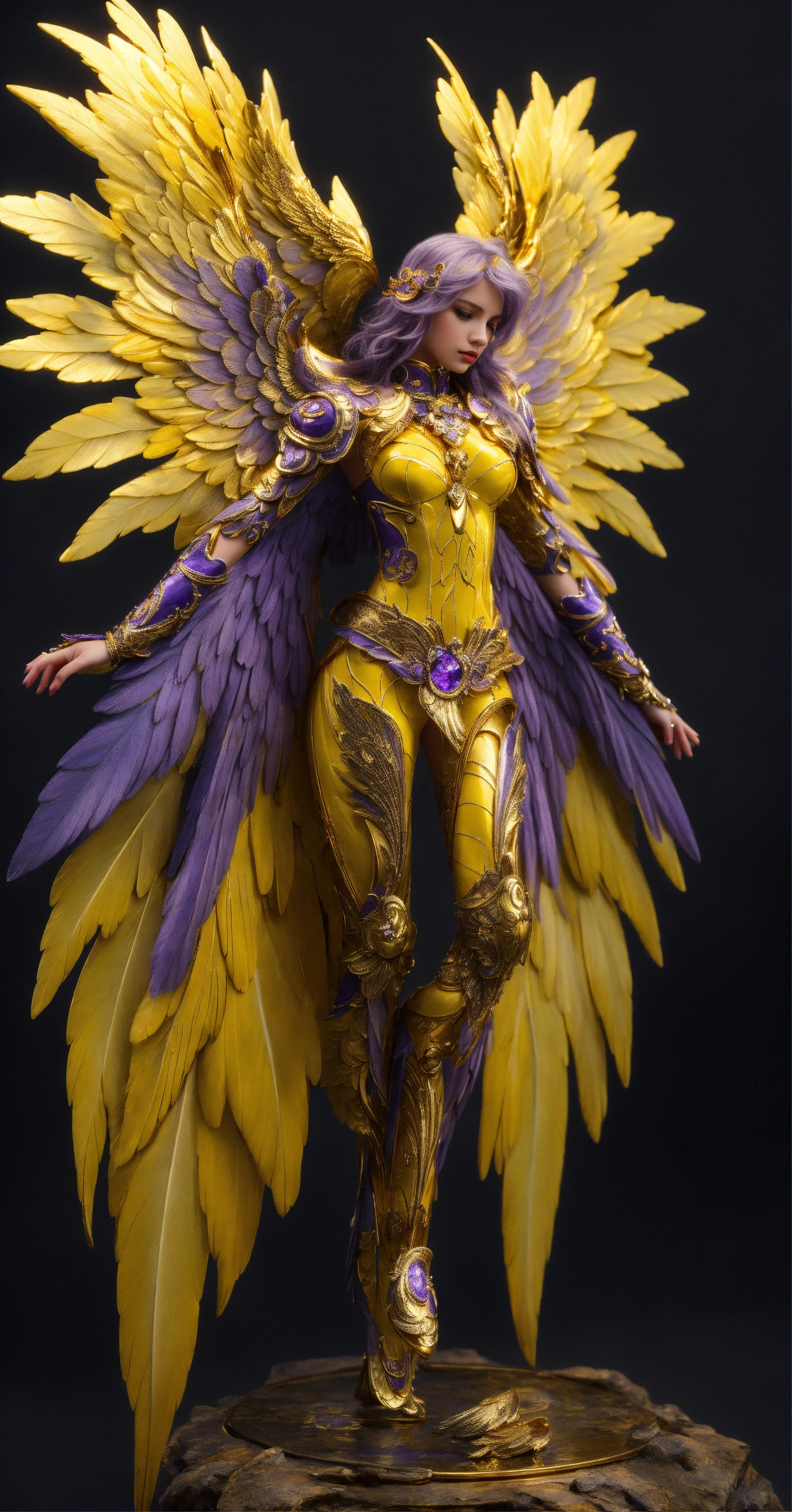 Lexica - Beautiful and perfect small angel wings in yellow with ...