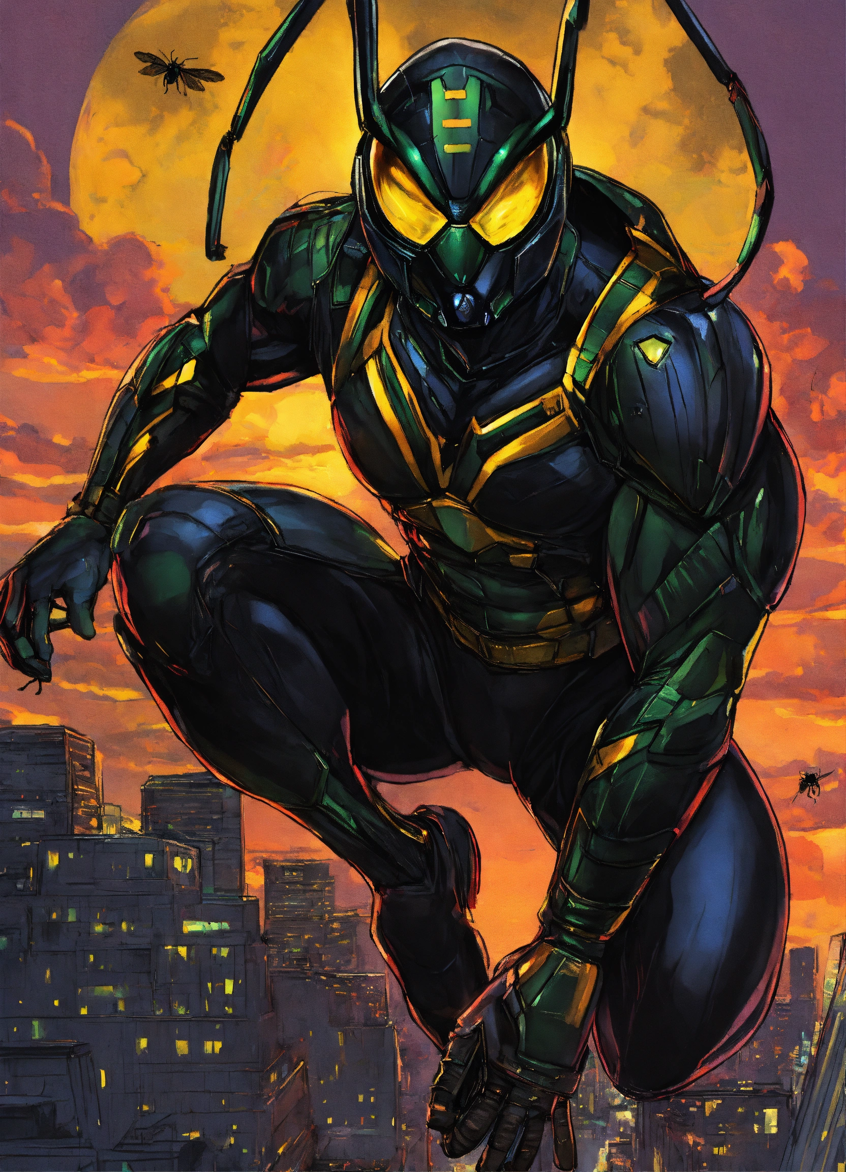 Lexica - Hero the black hornet insect black man