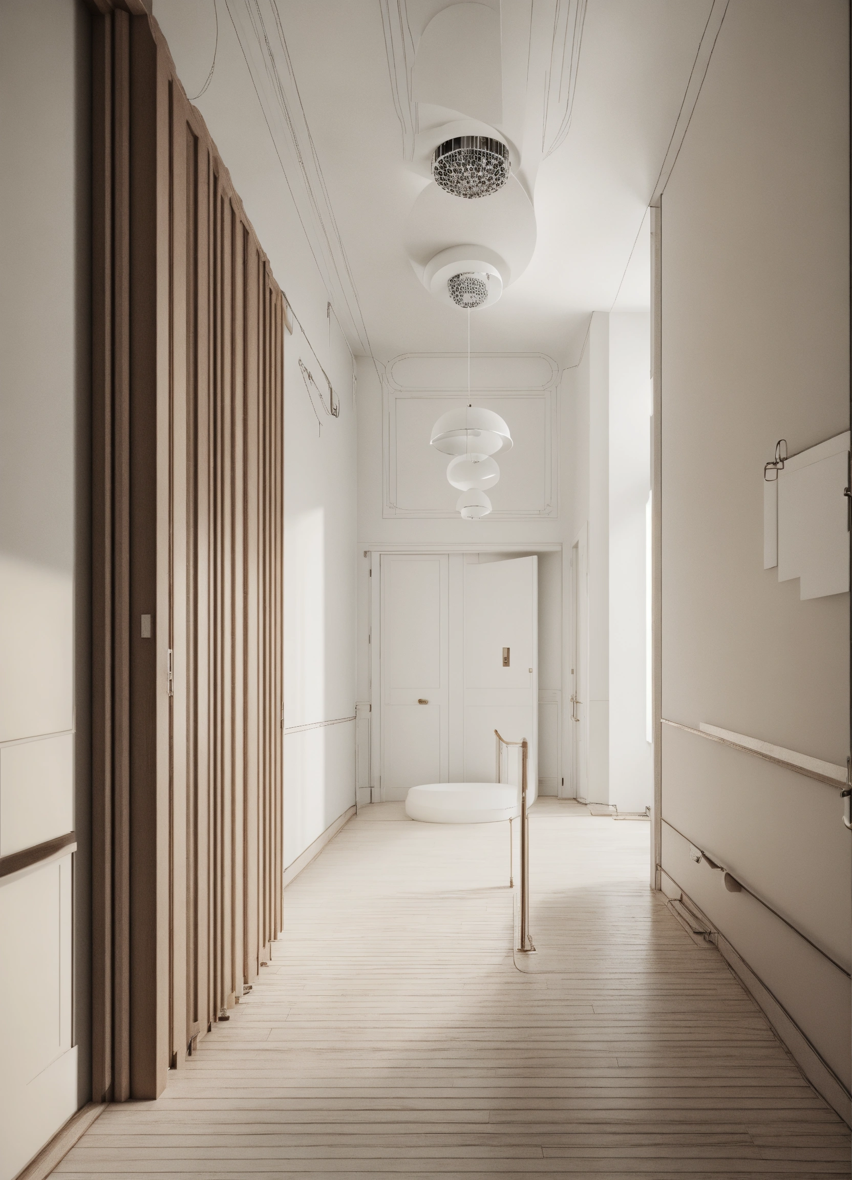 Lexica - Hall ussr interior design minimalism white color