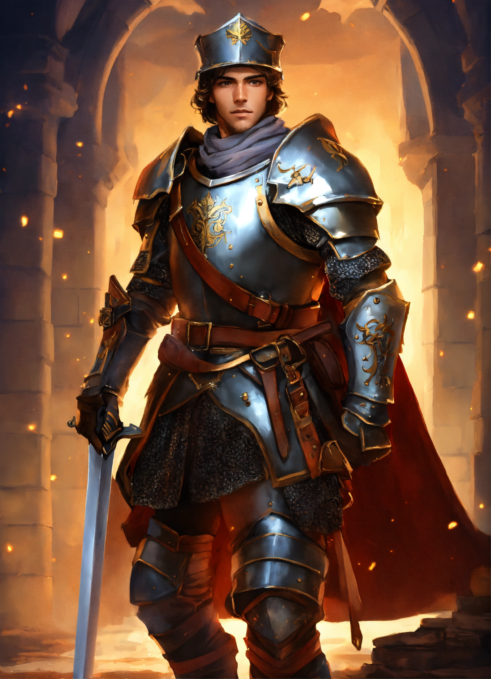 Lexica - A handsome young military knight