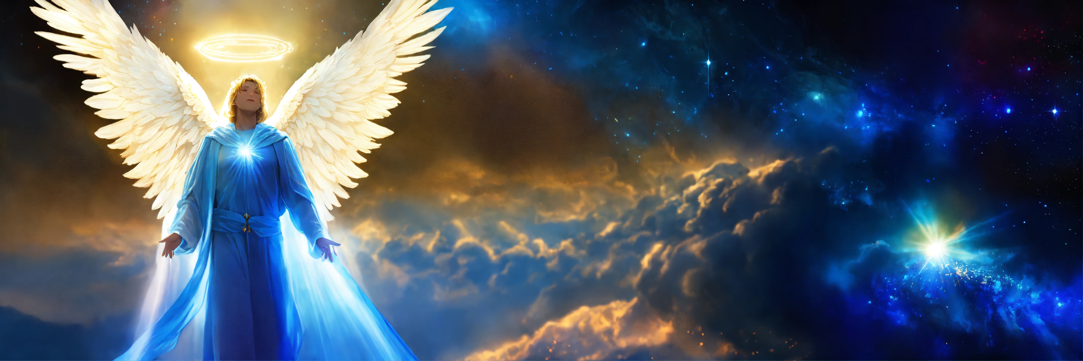 Lexica - Angel moving up beautiful uplifting spiritual visionary scene ...