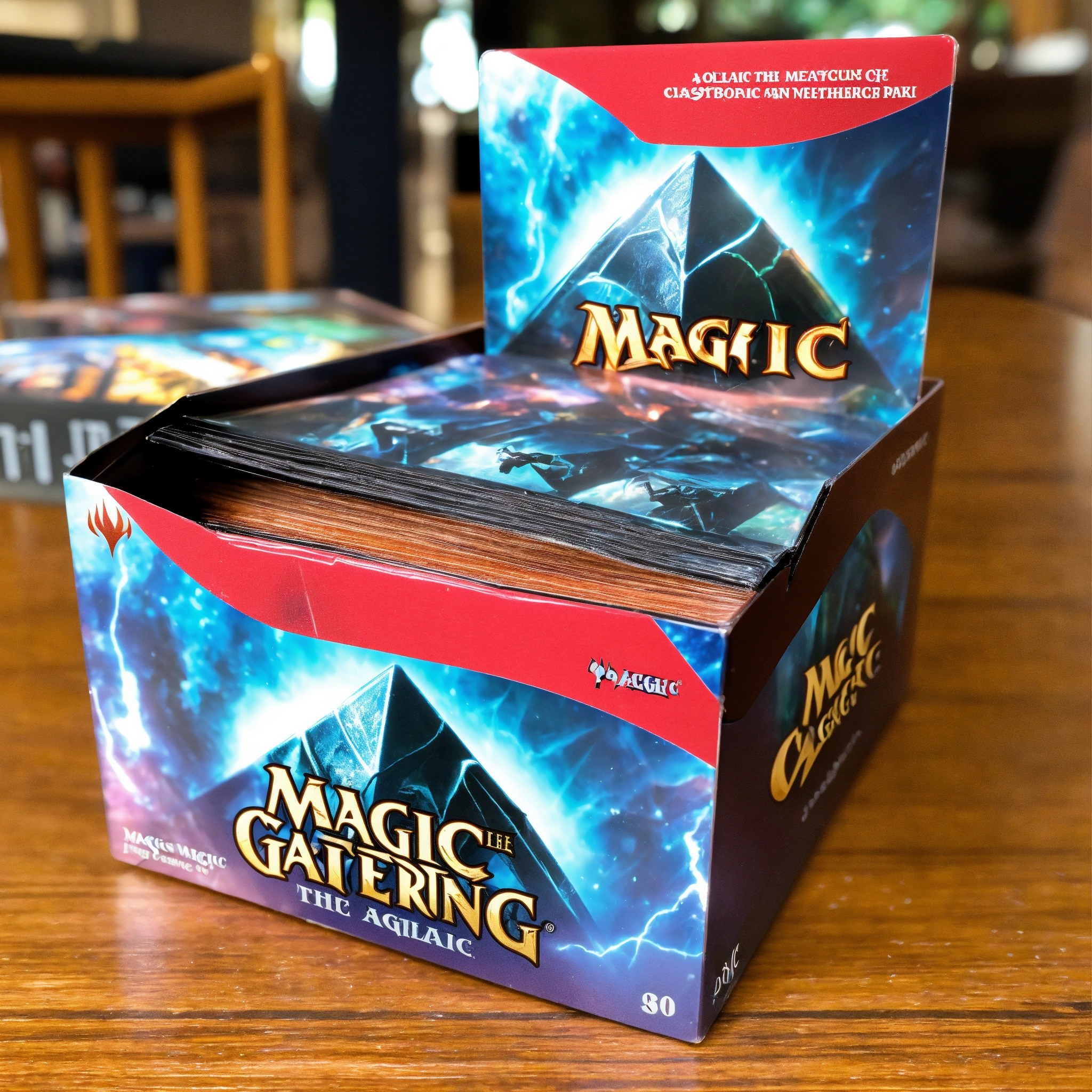 Lexica - A photo of a sealed booster box of Magic The Gathering cards ...