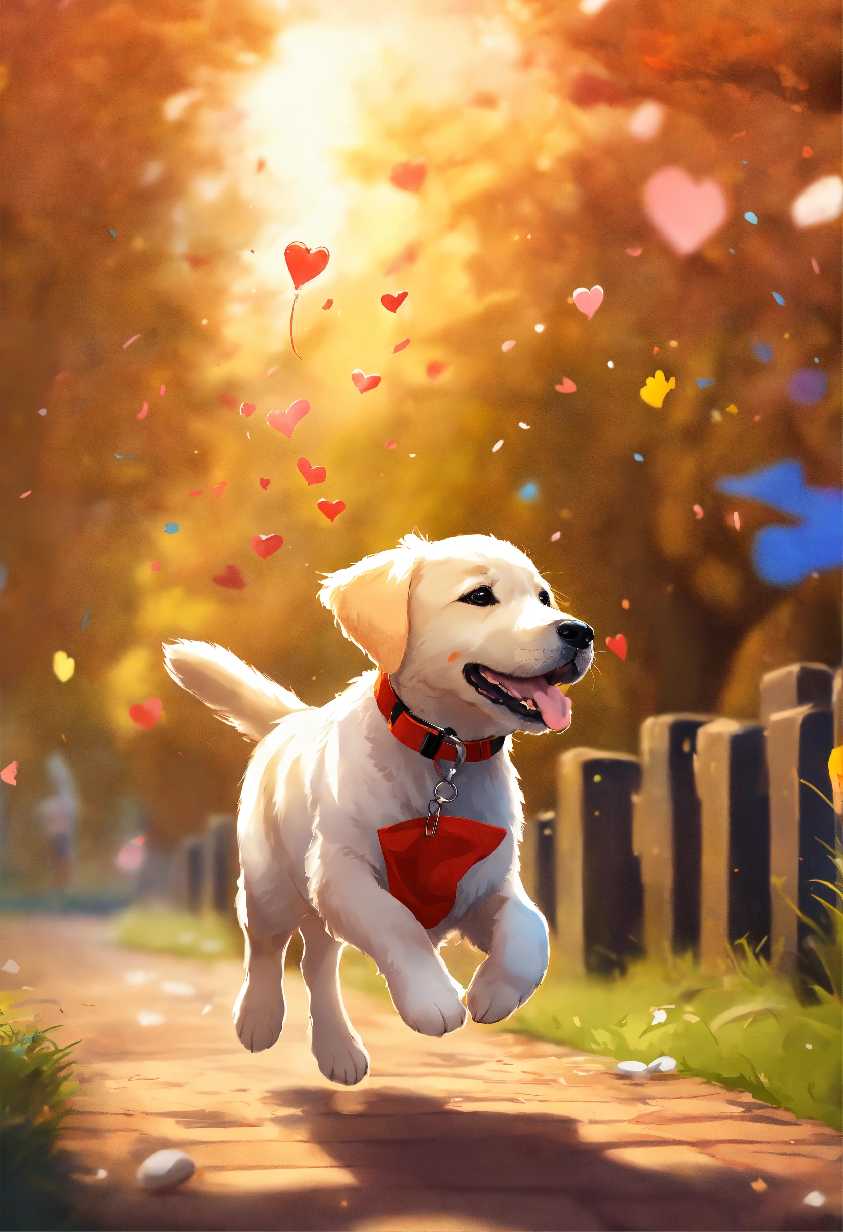 Lexica - CUTE AND ADORABLE CARTOON PLAYFUL LABRADOR RETRIEVER PUPPY ...