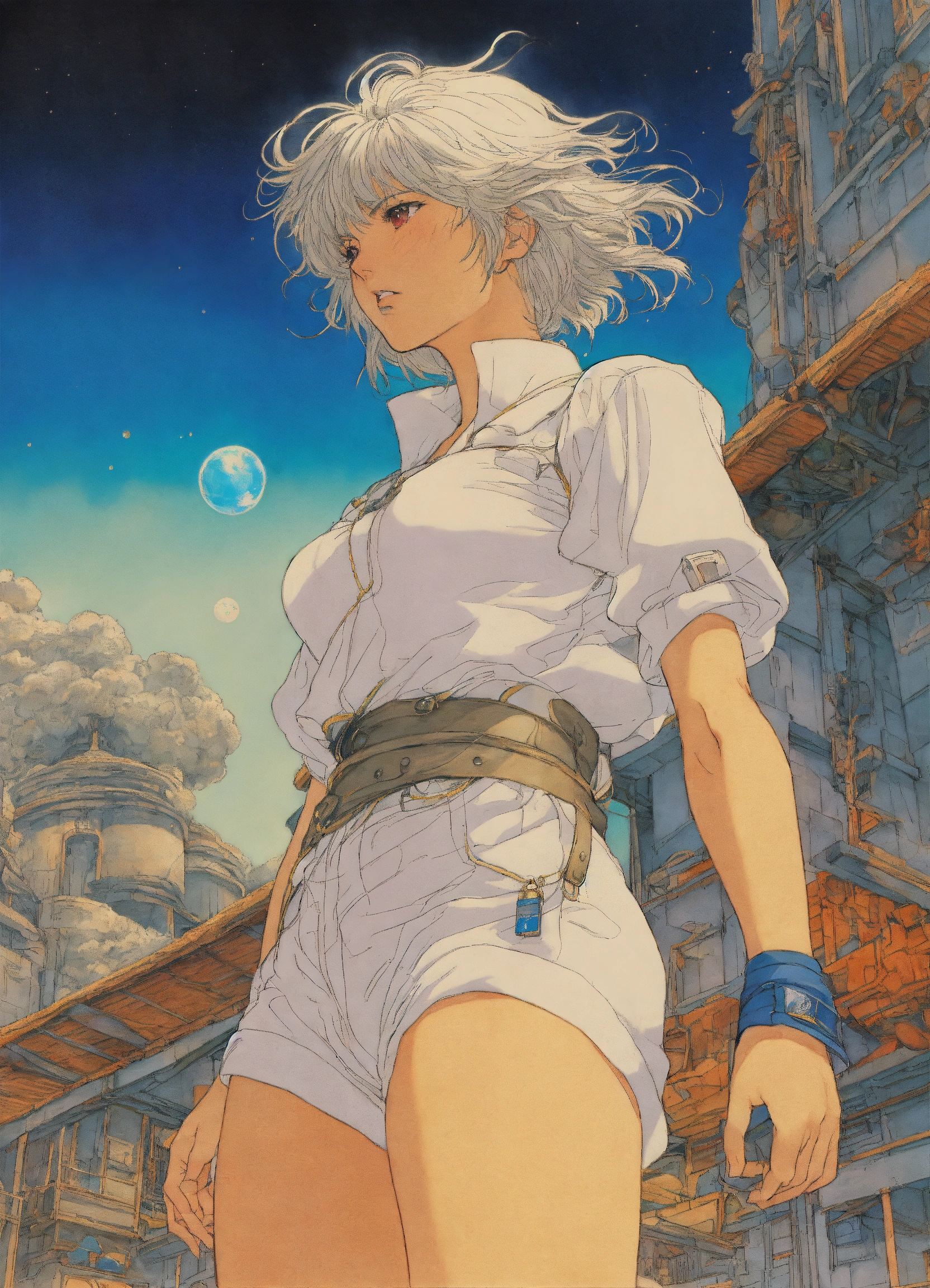 Lexica - Body shot, dynamic pose, Hyper detailed manga anime cel Art ...