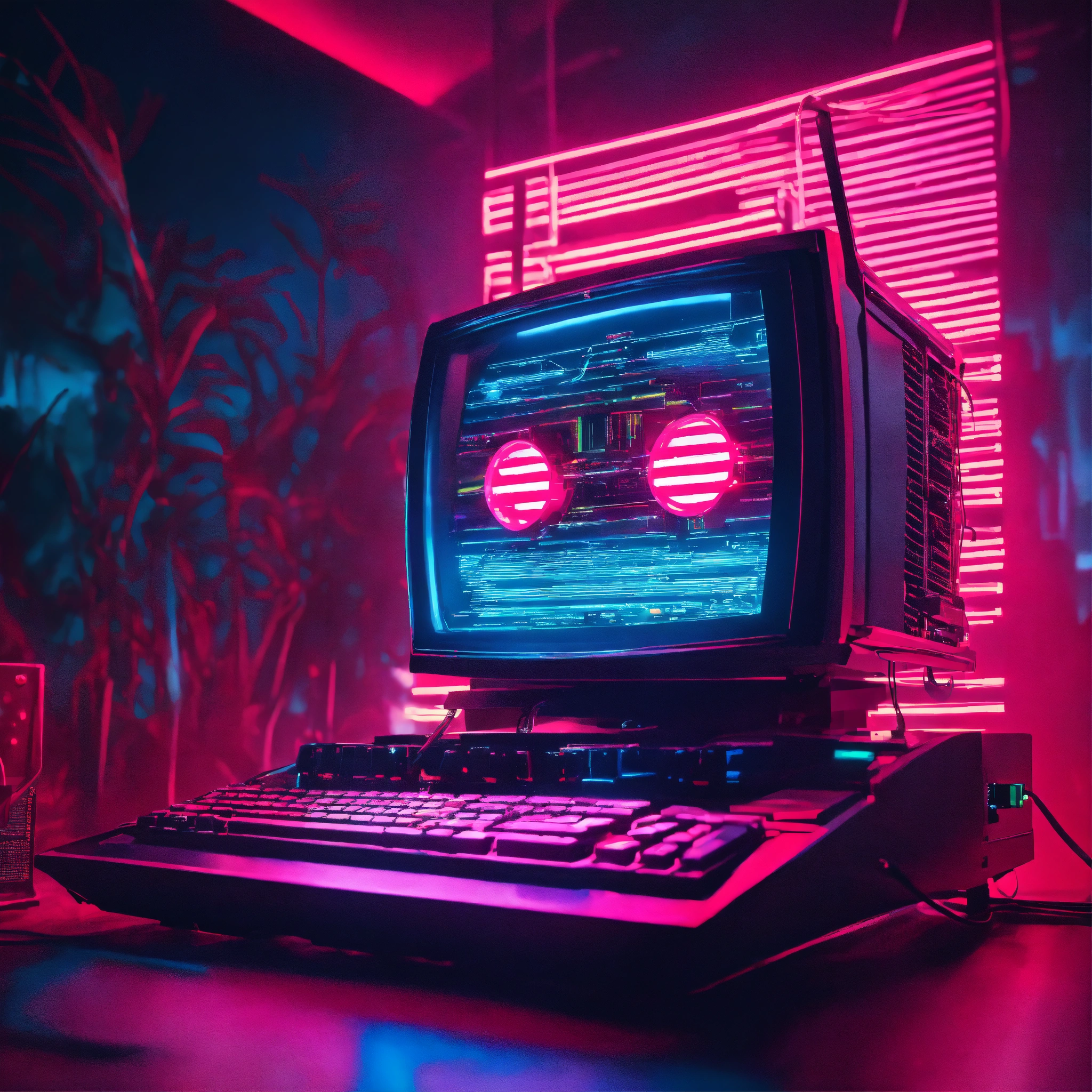 lexica-a-crazy-computer-with-red-eyes-in-a-synthwave-style