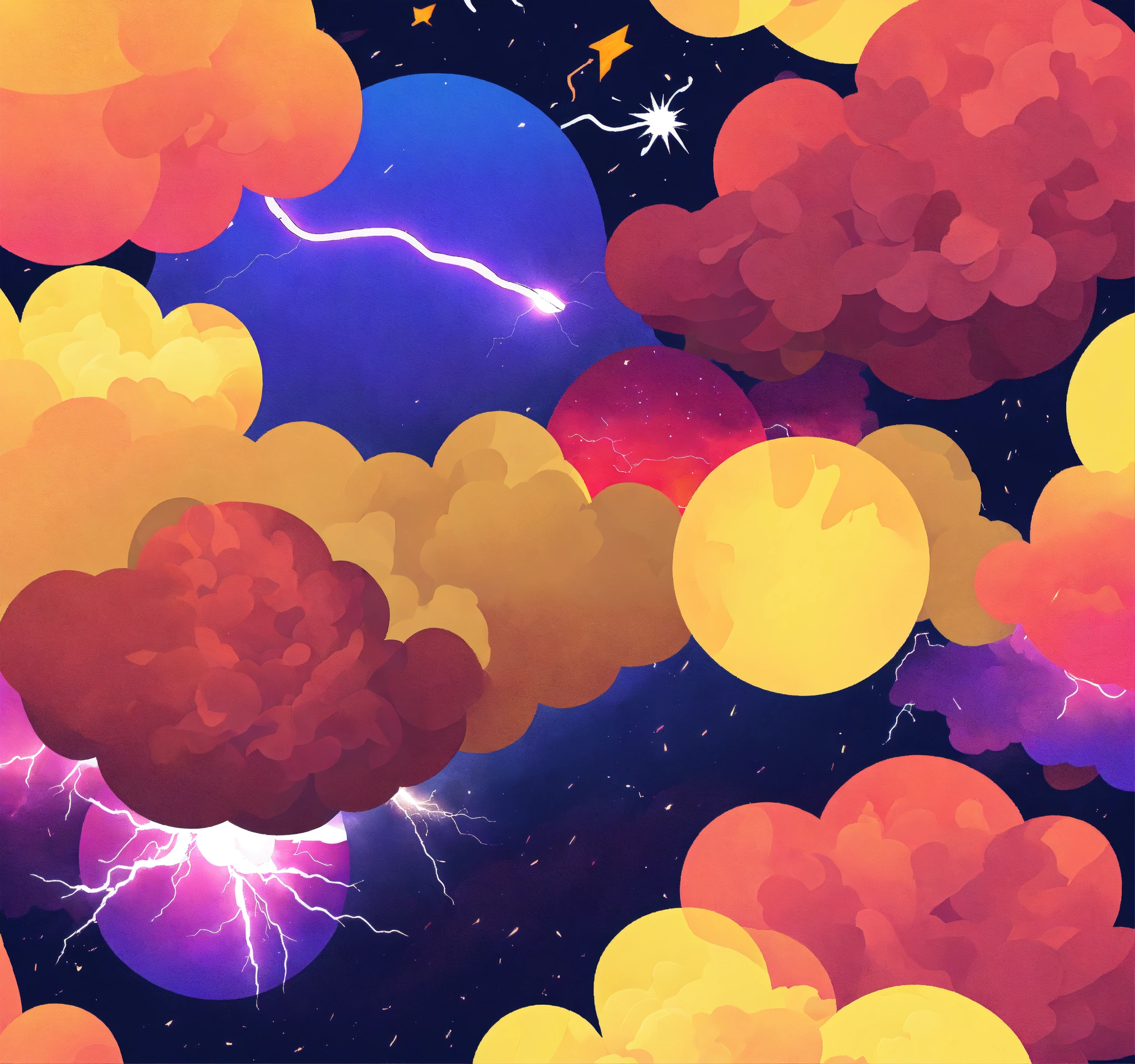 Lexica - Please generate a vibrant image in a collage design with a ...