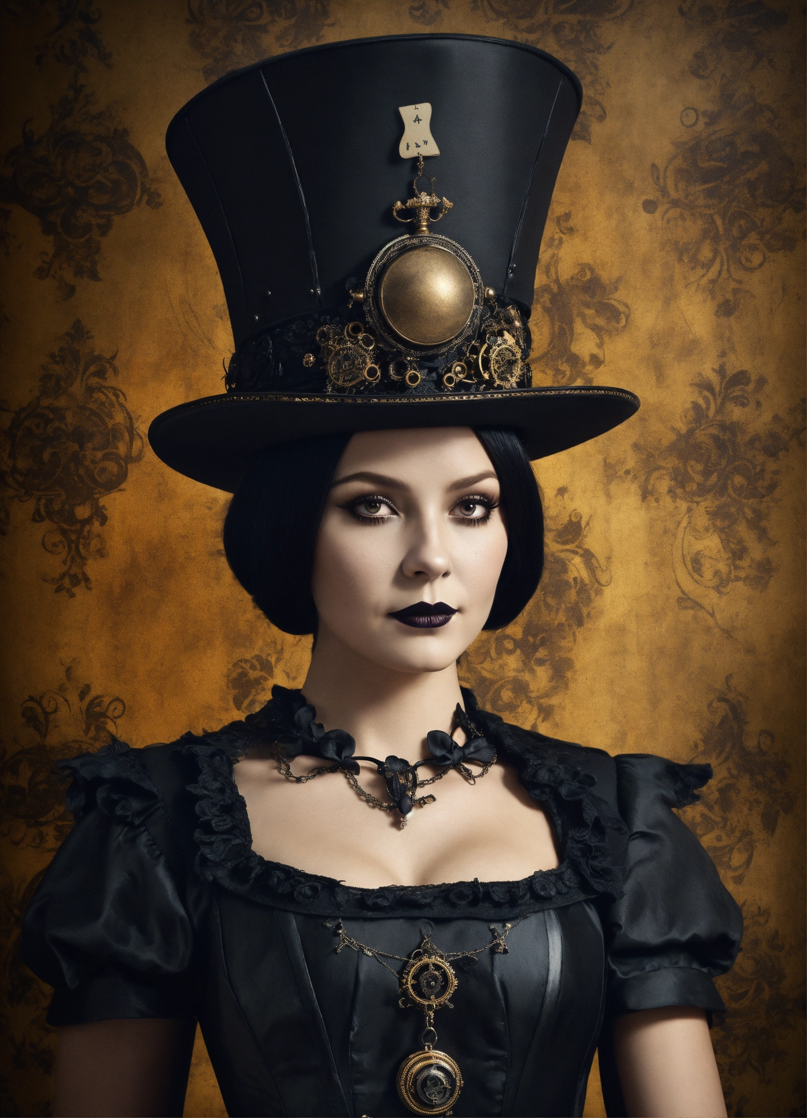 Lexica - Elaborate Gothic Wednesday Addams queen of spades, 40 years ...