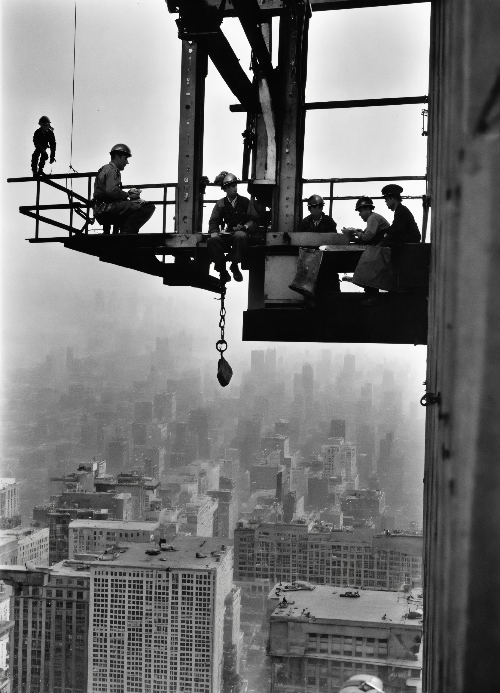 Lexica - Photo by Charles Clyde Ebbets (('Lunch Atop a Skyscraper' men ...