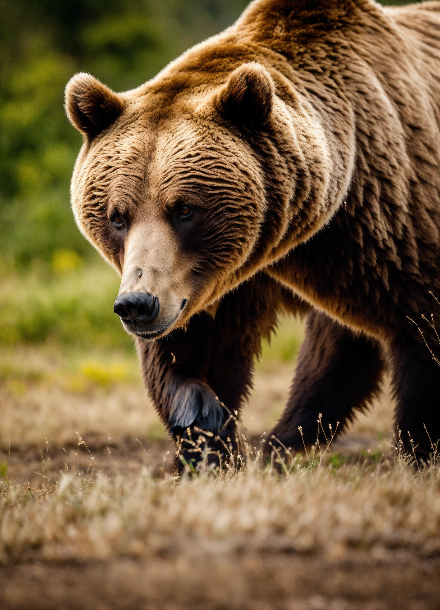 Lexica - Grizzly Bear Facing Off Against Bull, Best Quality, Real 