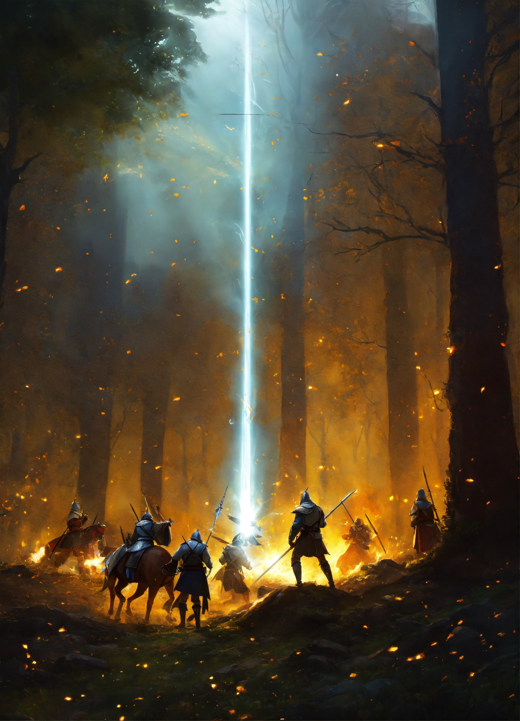 Lexica - A beam of light, destroying many creatures in a medieval ...