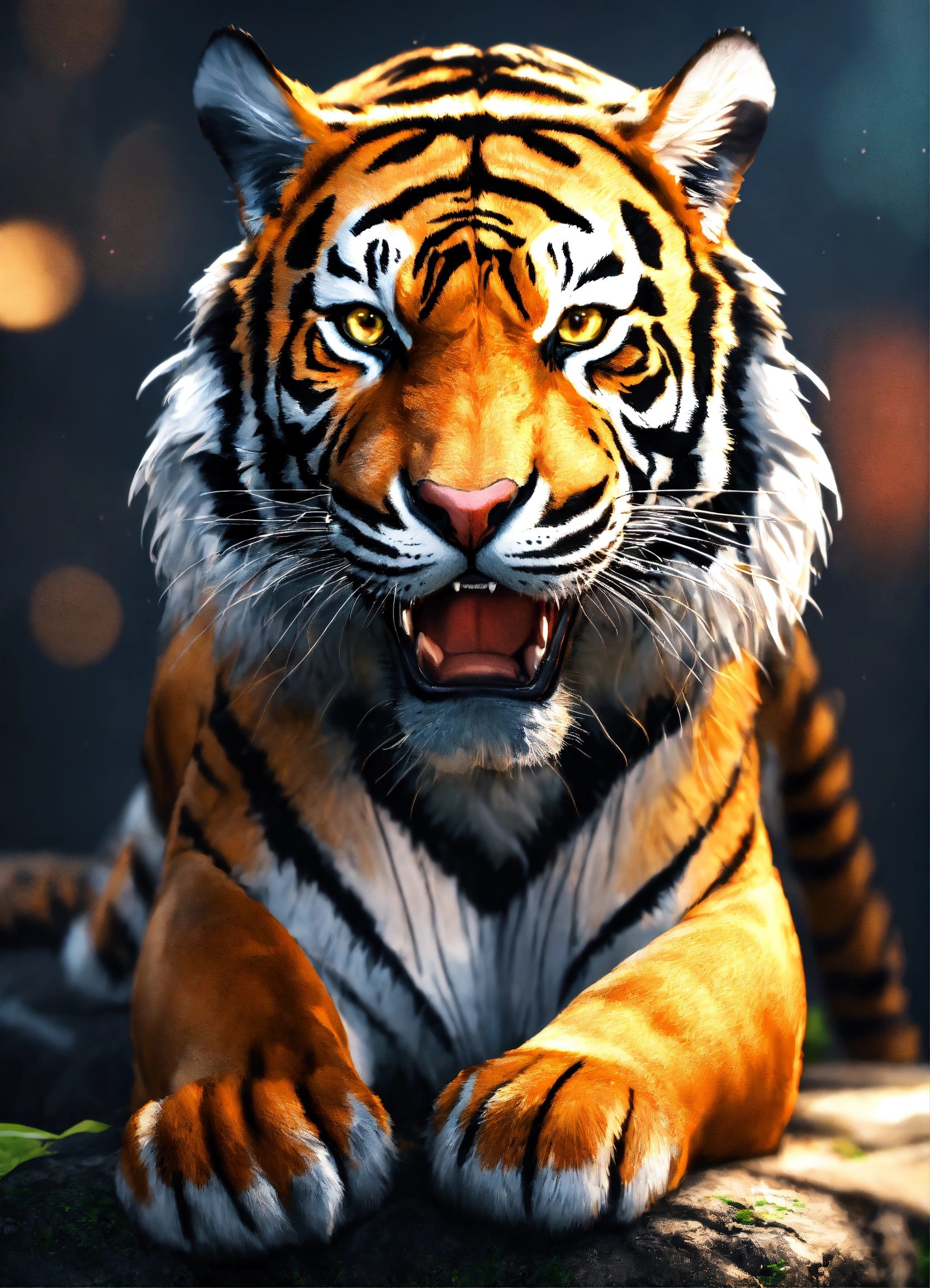 Lexica - Tiger face, unreal engine render,8k, realism, digital art ...
