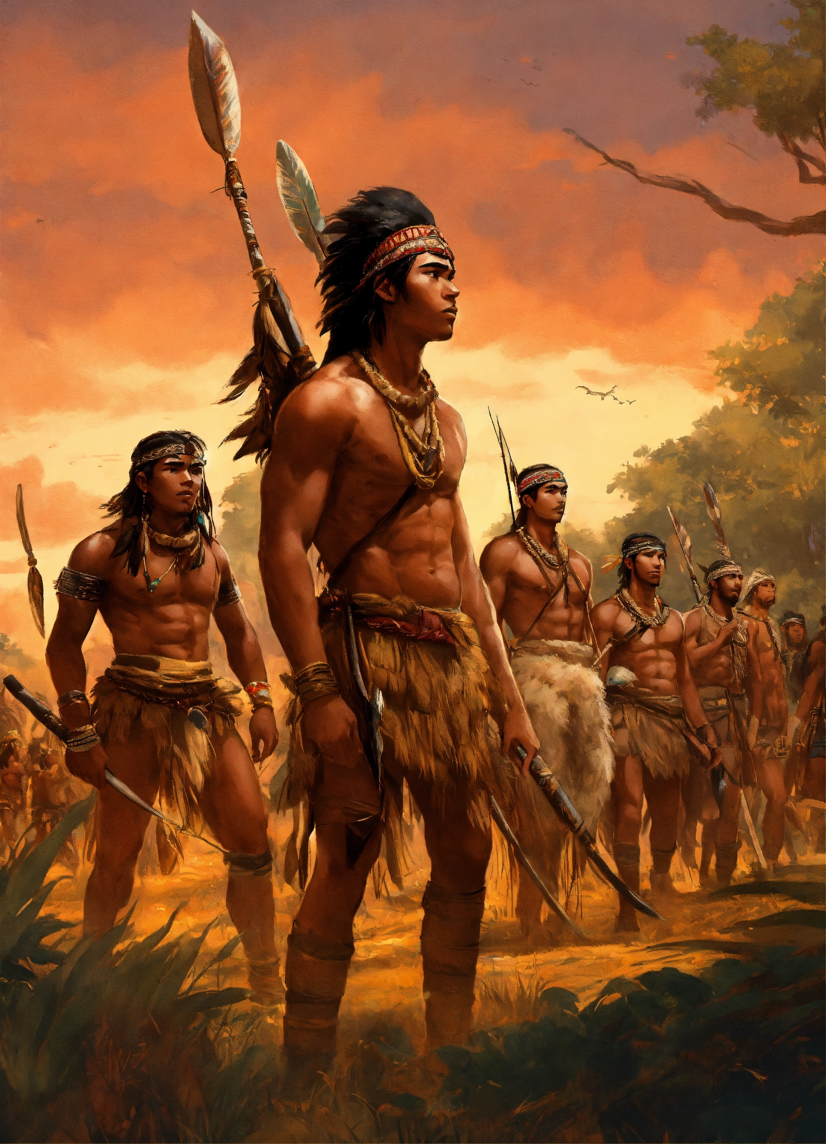 Lexica - A young man and his tribe on a prehistoric hunt with tribal ...